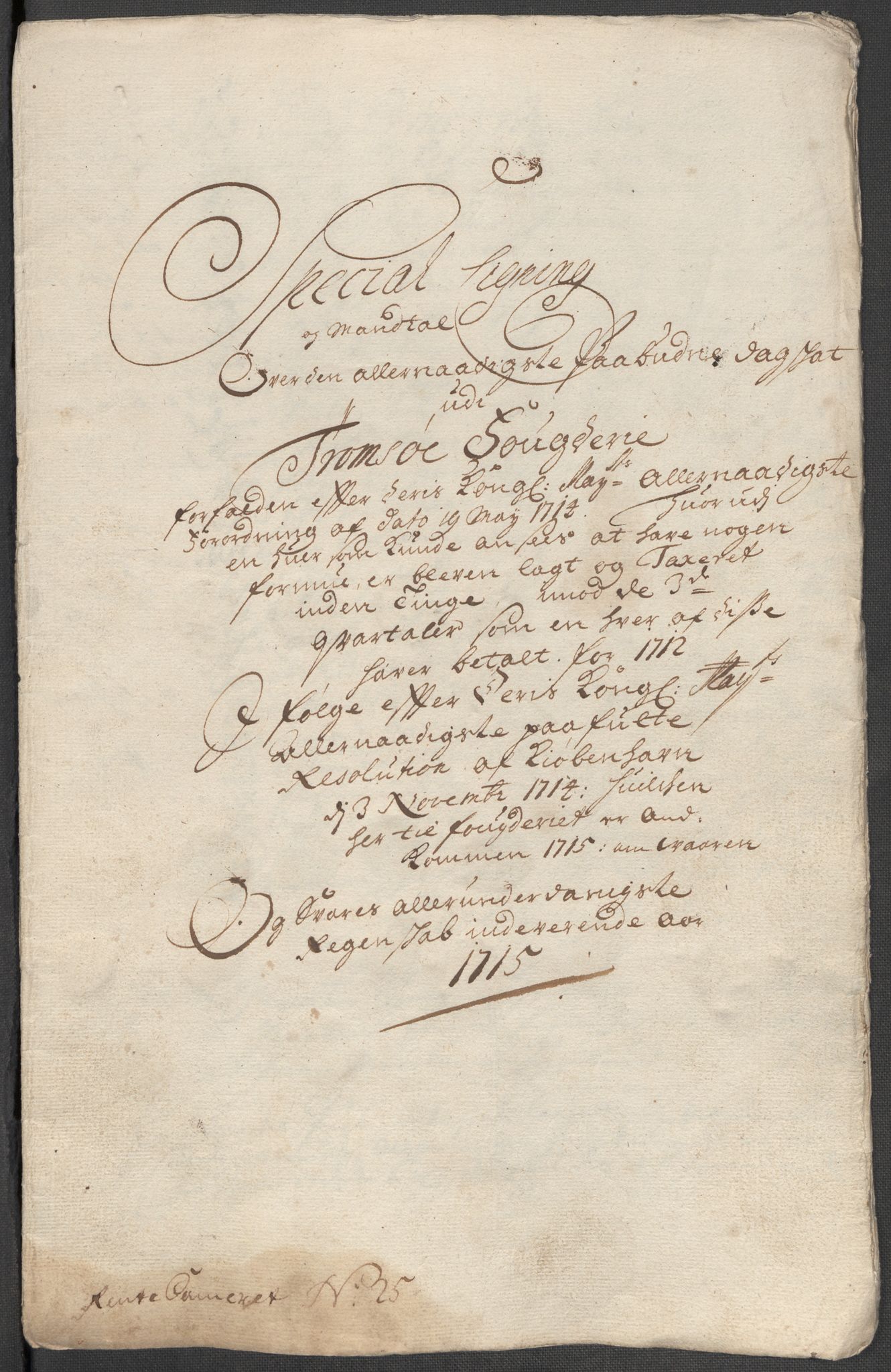 Rentekammeret inntil 1814, Reviderte regnskaper, Fogderegnskap, AV/RA-EA-4092/R68/L4761: Fogderegnskap Senja og Troms, 1715, p. 142