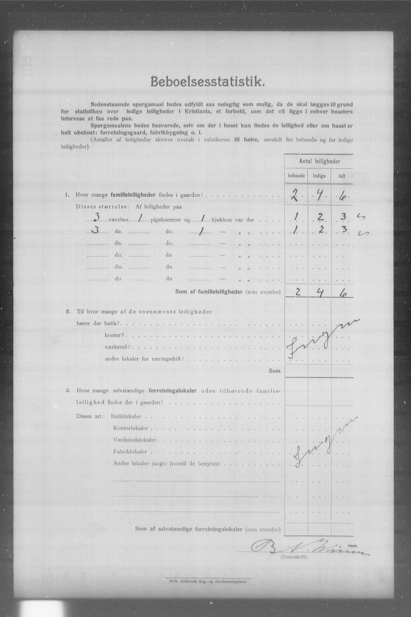 OBA, Municipal Census 1904 for Kristiania, 1904, p. 23240