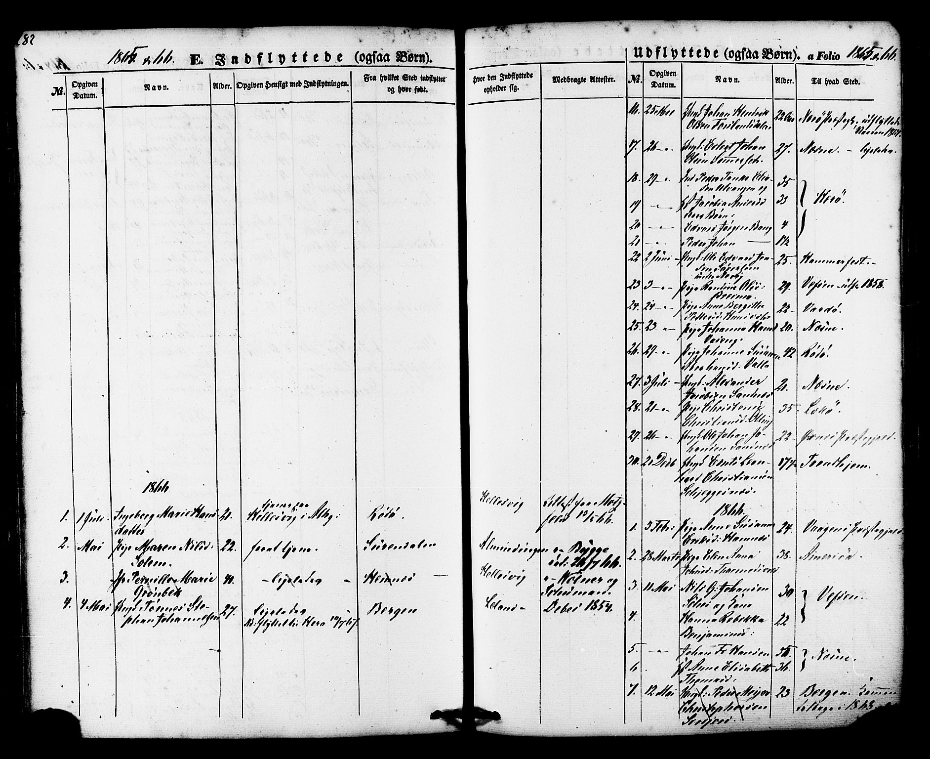 Ministerialprotokoller, klokkerbøker og fødselsregistre - Nordland, SAT/A-1459/830/L0448: Parish register (official) no. 830A12, 1855-1878, p. 282