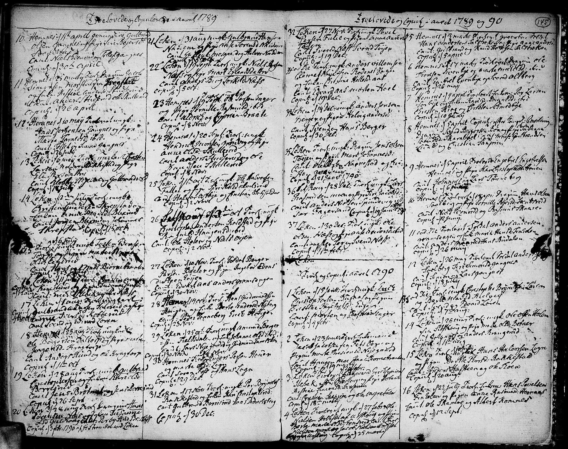 Høland prestekontor Kirkebøker, SAO/A-10346a/F/Fa/L0005: Parish register (official) no. I 5, 1780-1793, p. 145