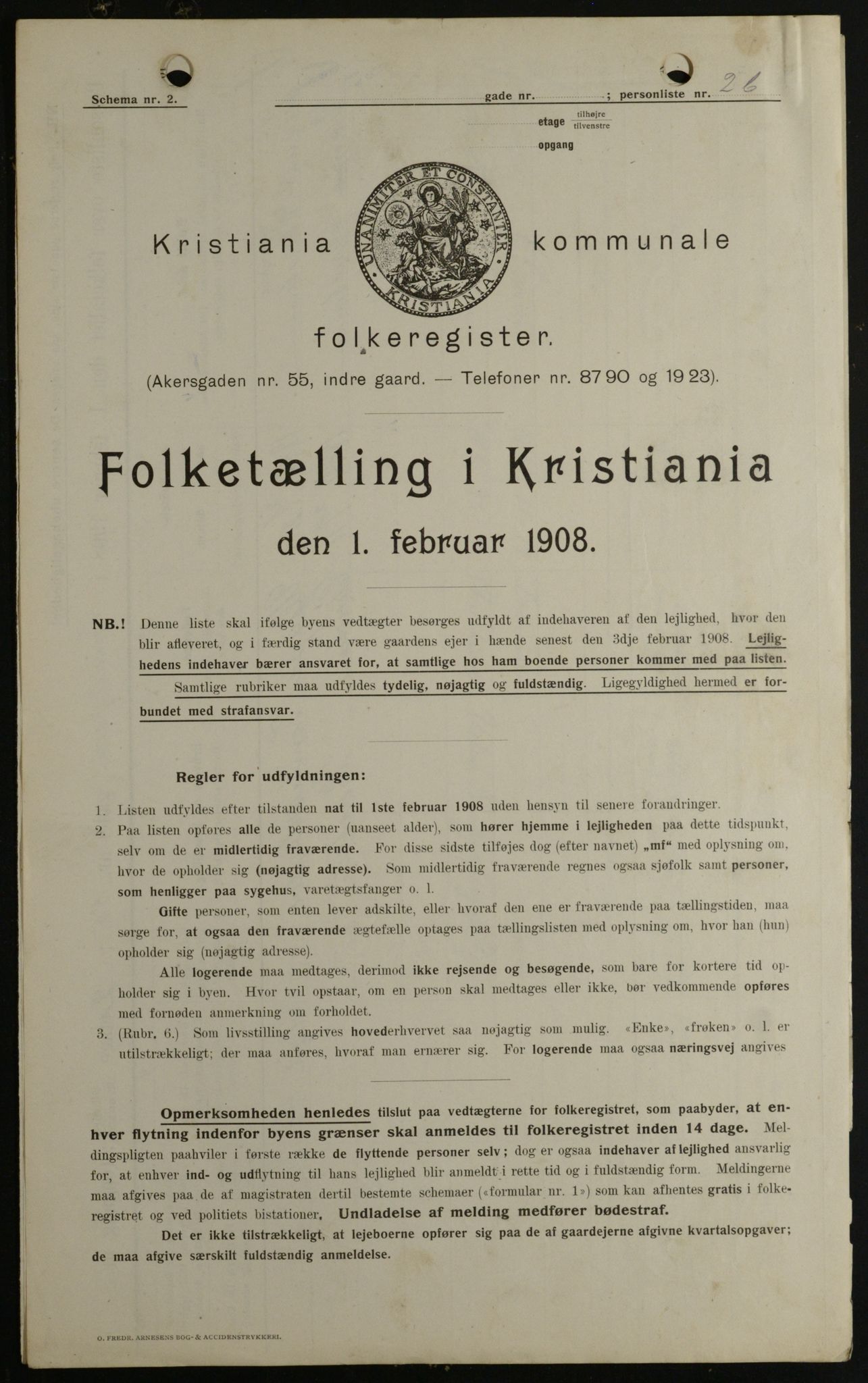 OBA, Municipal Census 1908 for Kristiania, 1908, p. 87904