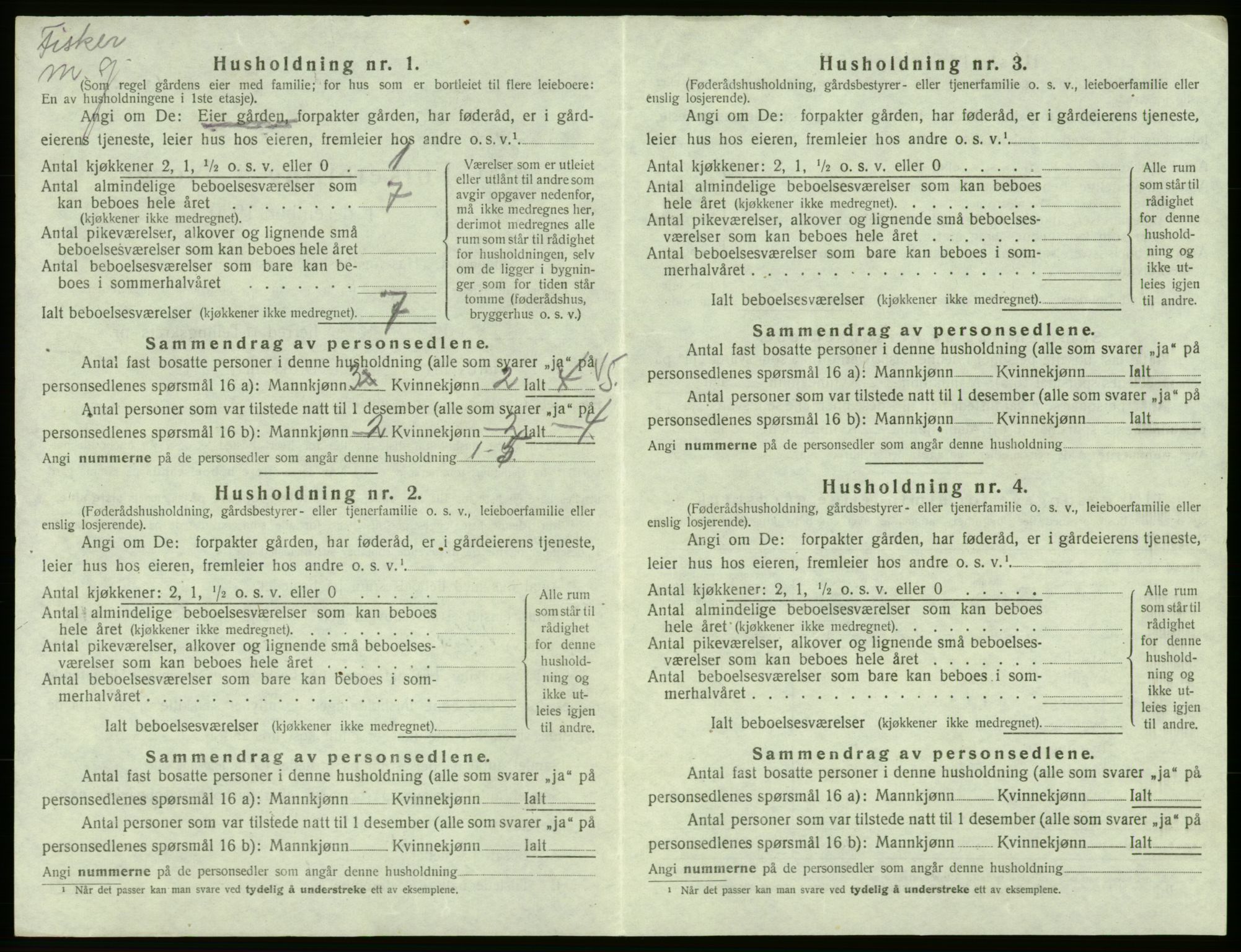 SAB, 1920 census for Bømlo, 1920, p. 356