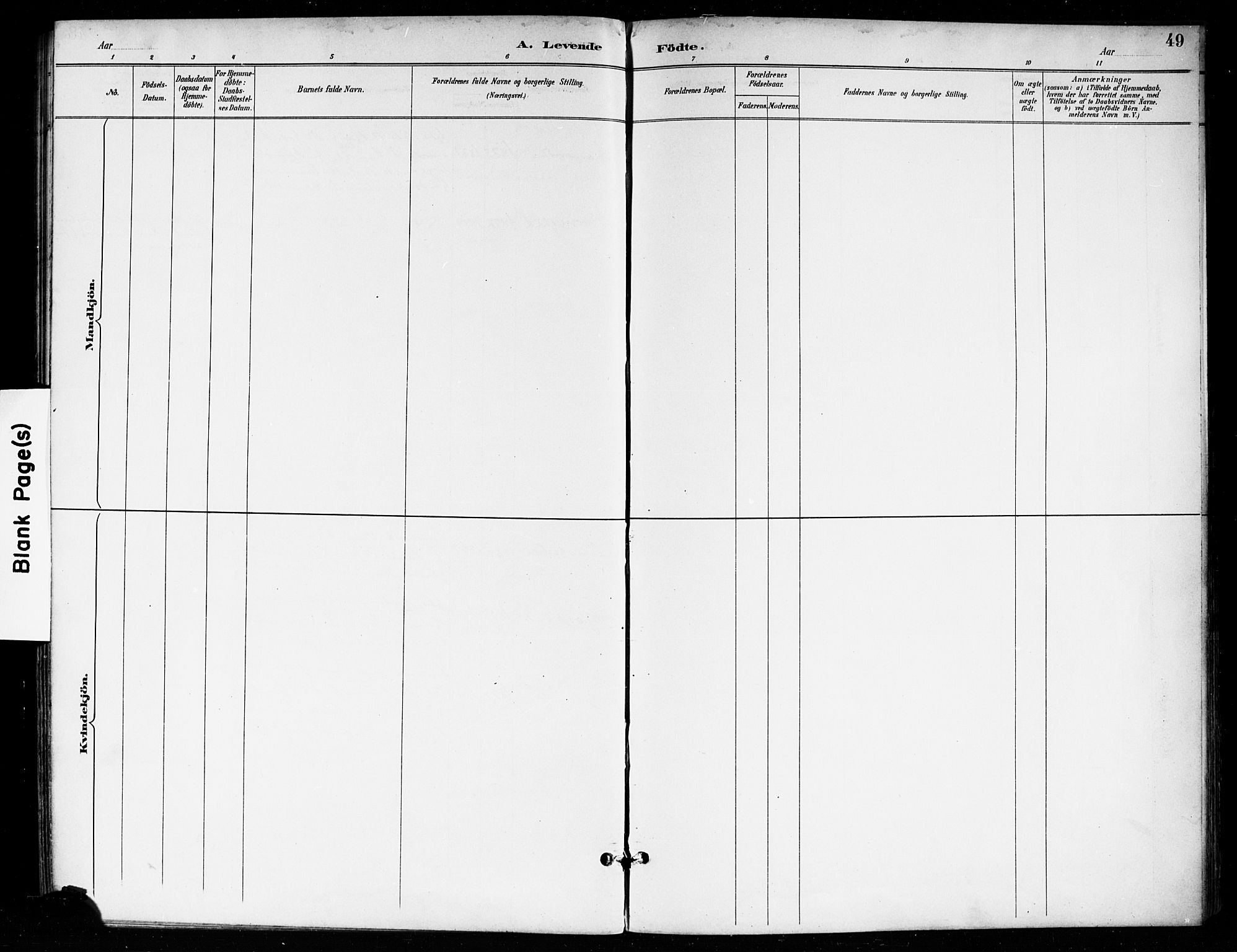 Skiptvet prestekontor Kirkebøker, SAO/A-20009/F/Fa/L0010: Parish register (official) no. 10, 1890-1900, p. 49