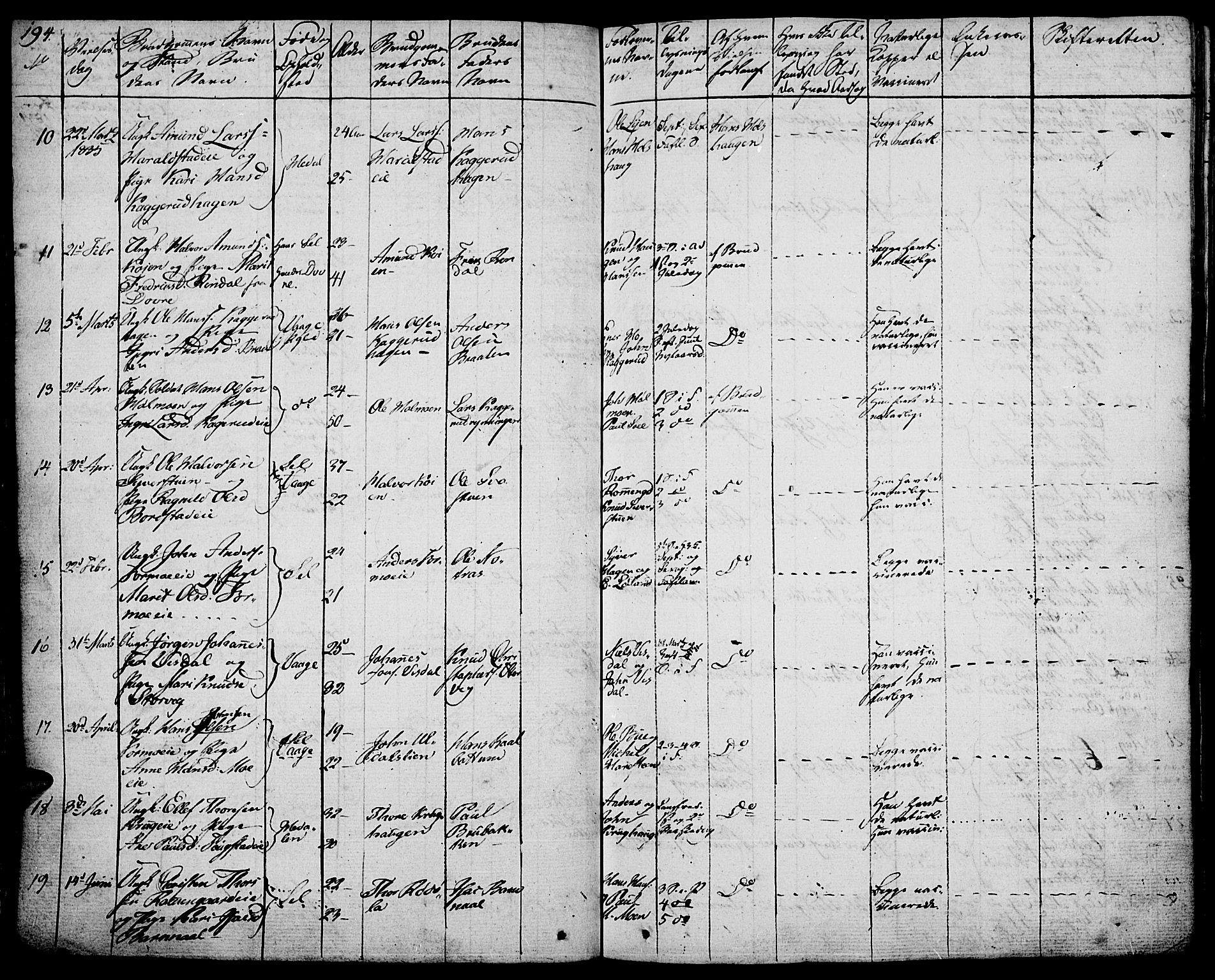 Vågå prestekontor, AV/SAH-PREST-076/H/Ha/Haa/L0004: Parish register (official) no. 4 /1, 1827-1842, p. 194