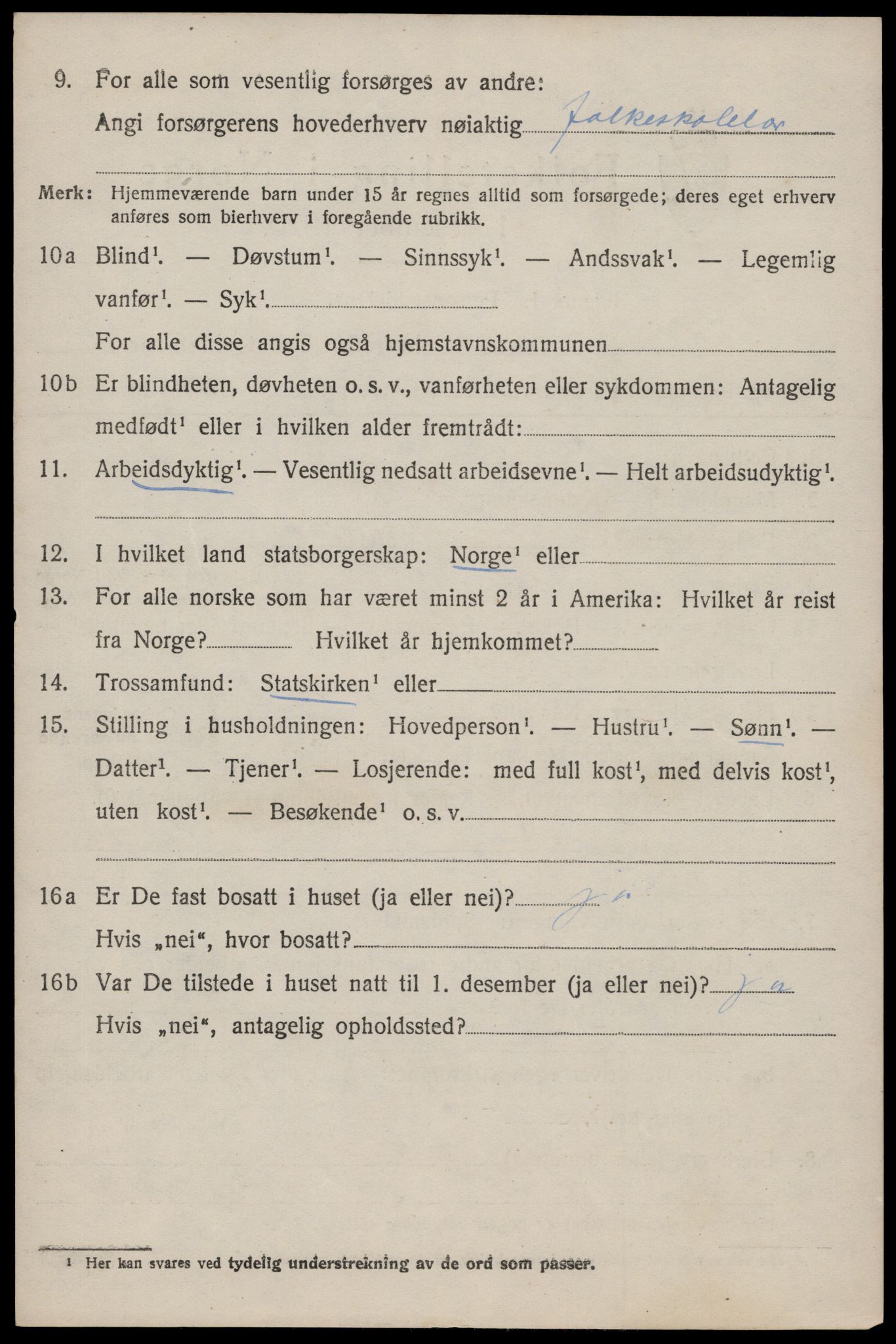 SAST, 1920 census for Høyland, 1920, p. 15605