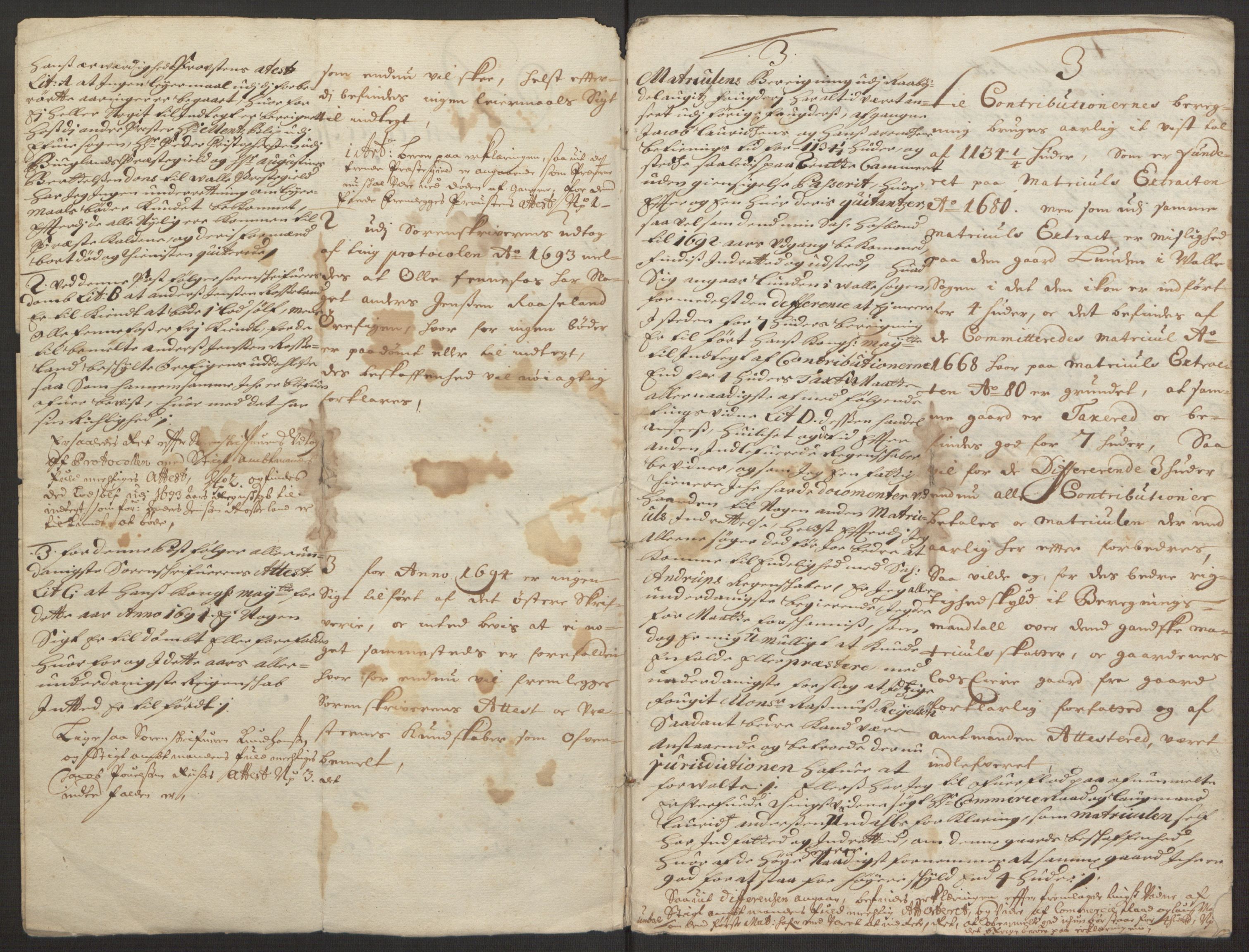 Rentekammeret inntil 1814, Reviderte regnskaper, Fogderegnskap, AV/RA-EA-4092/R40/L2444: Fogderegnskap Råbyggelag, 1693-1696, p. 372