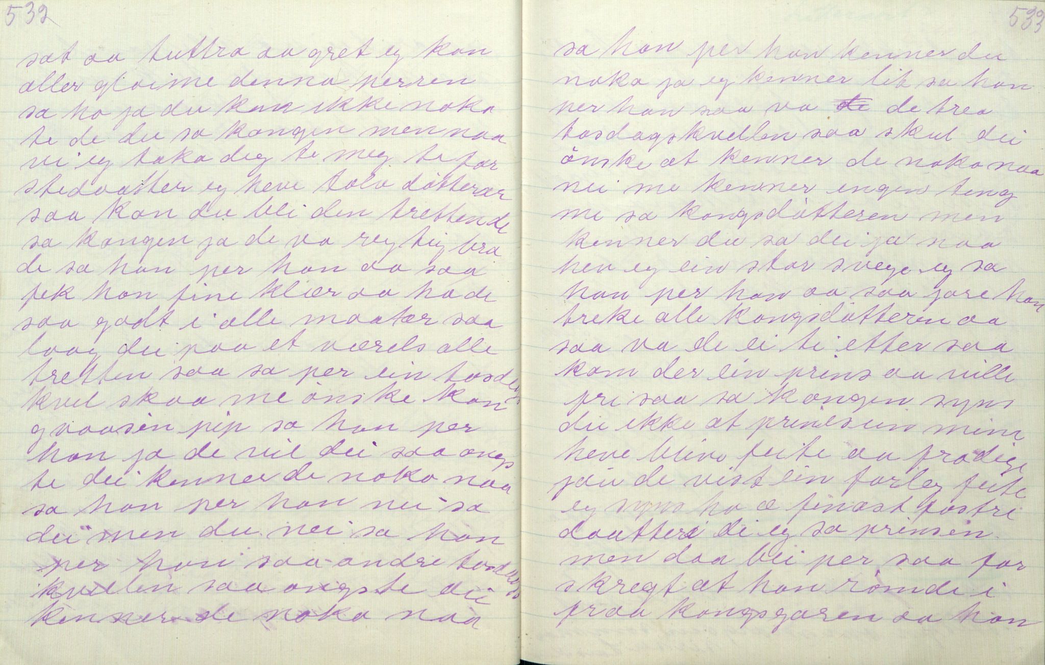 Rikard Berge, TEMU/TGM-A-1003/F/L0011/0011: 381-399 / 391 Oppskrifter av Gunnhild Kivle, 1918-1919, p. 532-533
