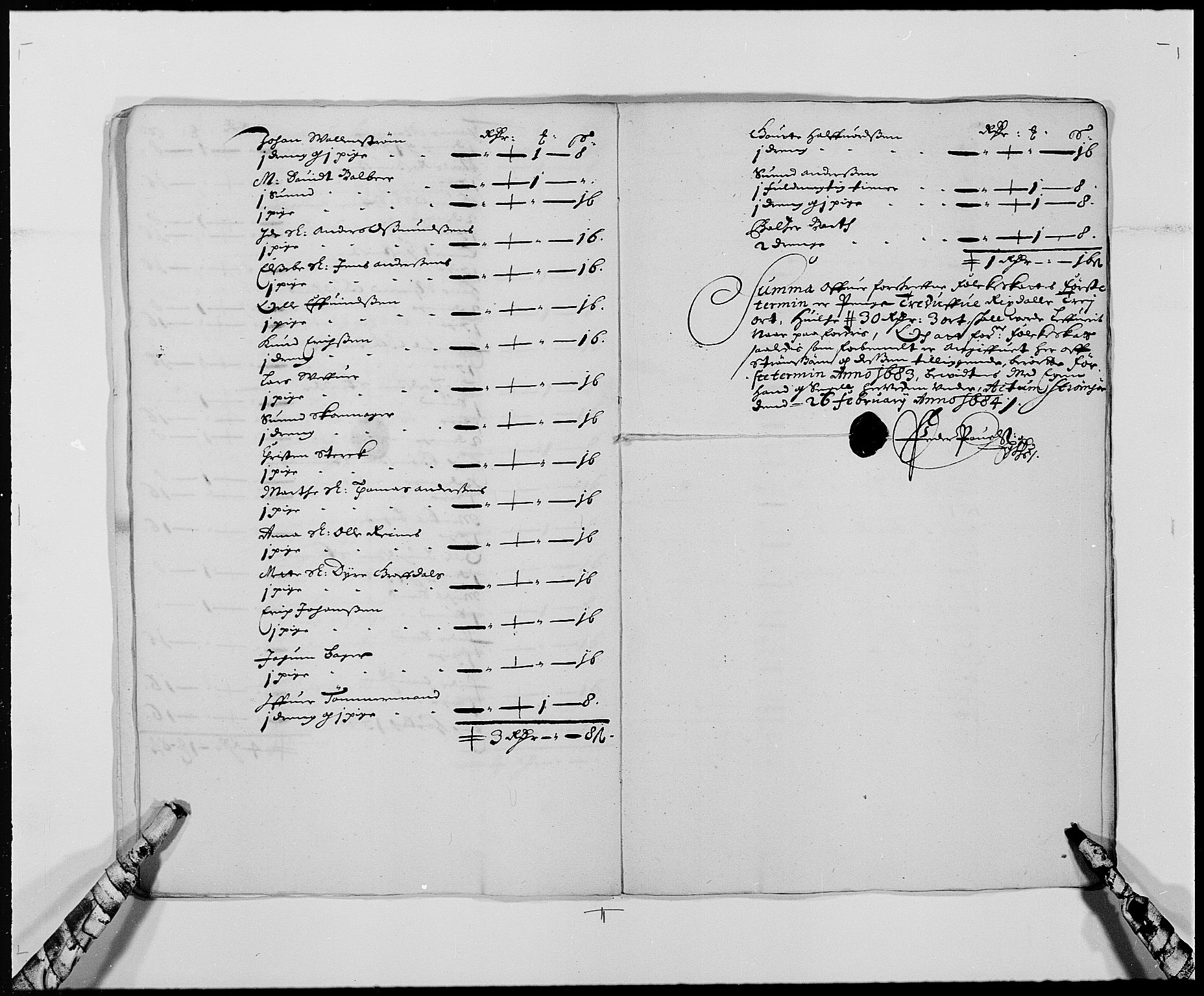 Rentekammeret inntil 1814, Reviderte regnskaper, Byregnskaper, AV/RA-EA-4066/R/Rg/L0140: [G1] Kontribusjonsregnskap, 1679-1692, p. 134