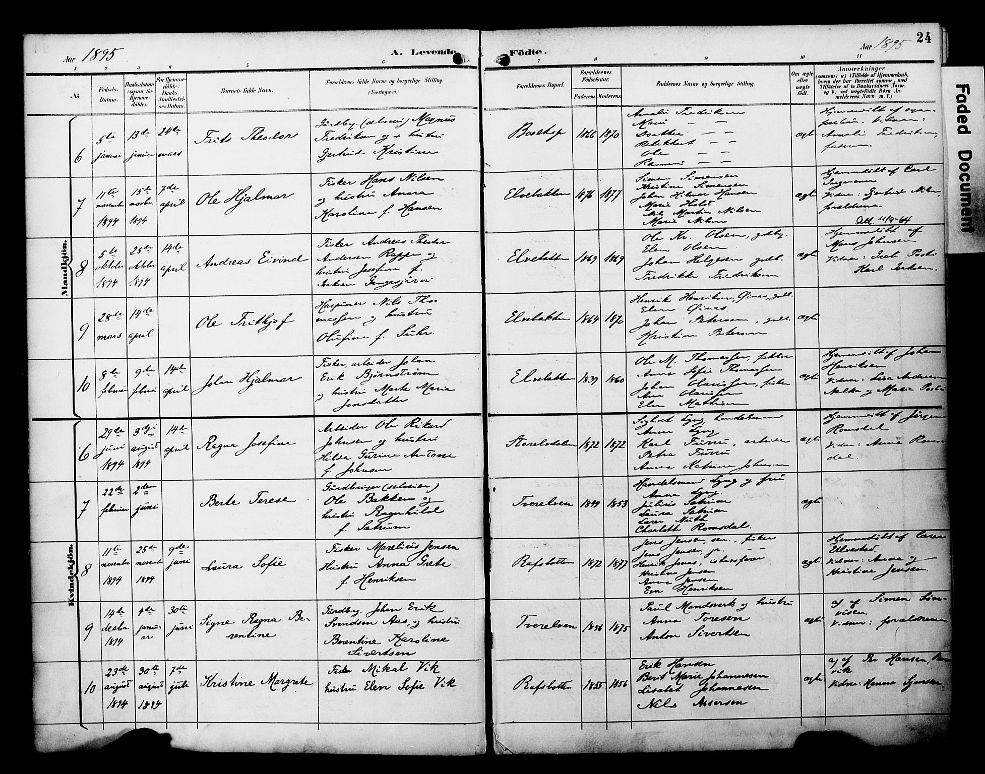 Alta sokneprestkontor, AV/SATØ-S-1338/H/Ha/L0003.kirke: Parish register (official) no. 3, 1892-1904, p. 24