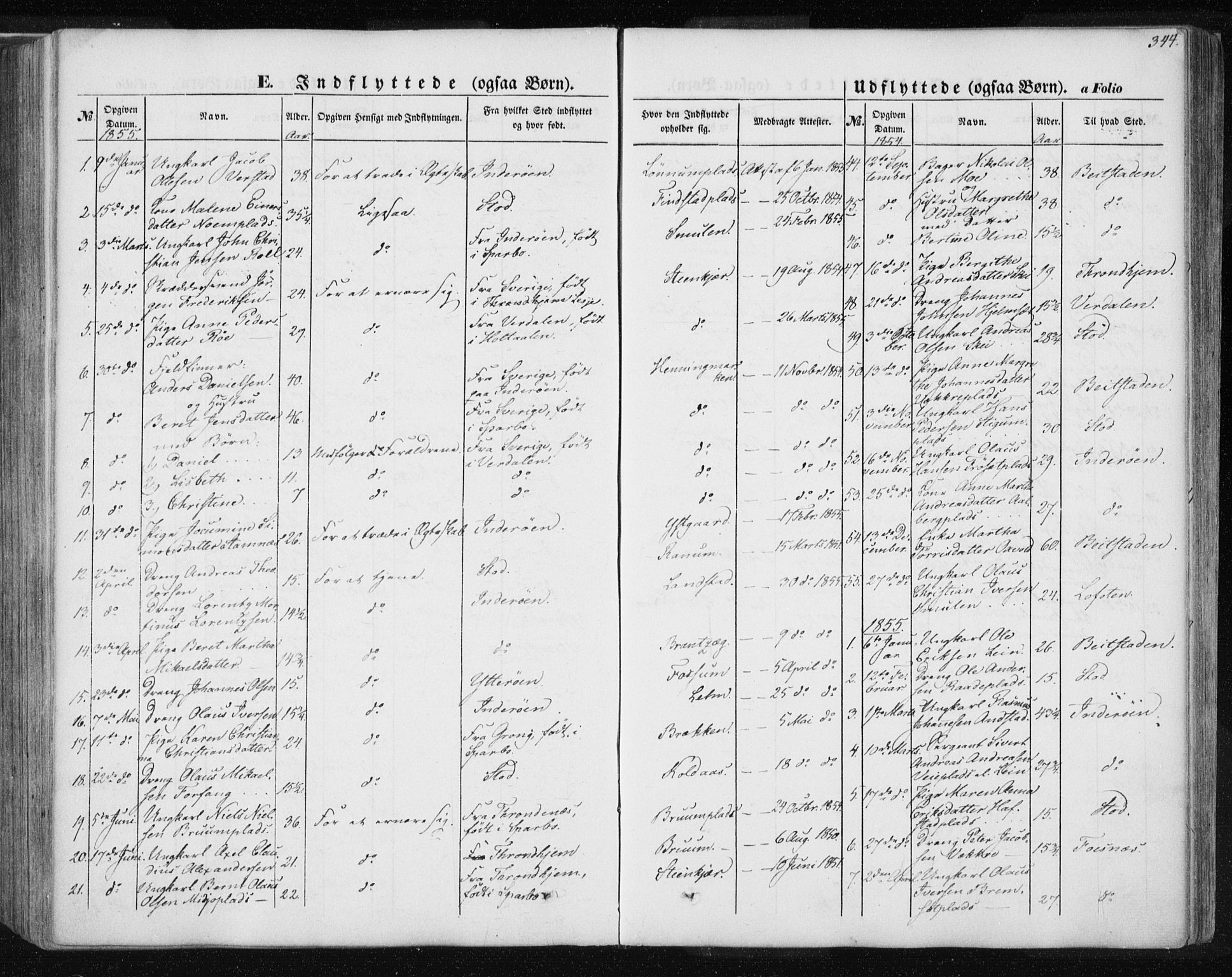 Ministerialprotokoller, klokkerbøker og fødselsregistre - Nord-Trøndelag, SAT/A-1458/735/L0342: Parish register (official) no. 735A07 /1, 1849-1862, p. 344