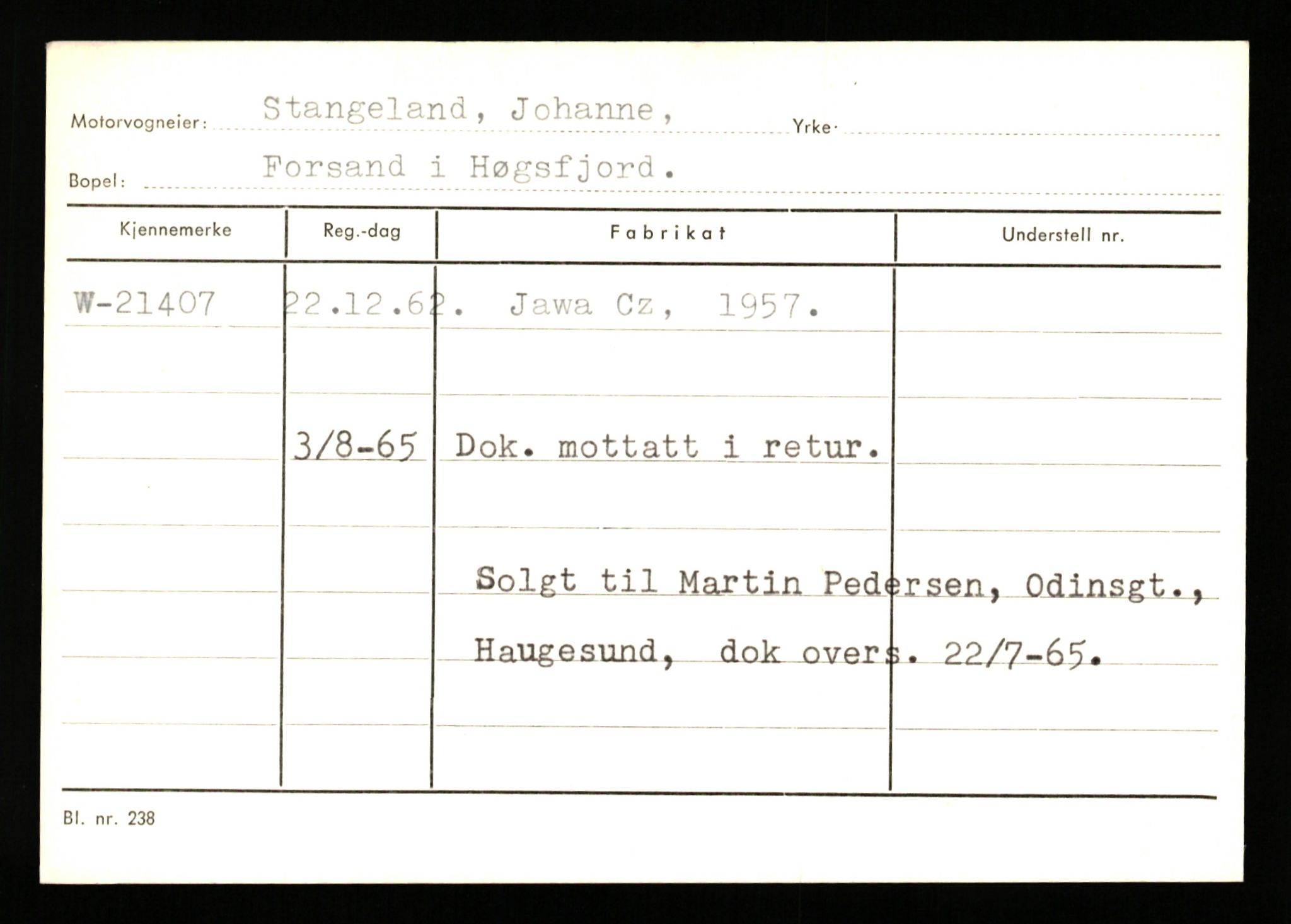 Stavanger trafikkstasjon, AV/SAST-A-101942/0/G/L0004: Registreringsnummer: 15497 - 22957, 1930-1971, p. 2663