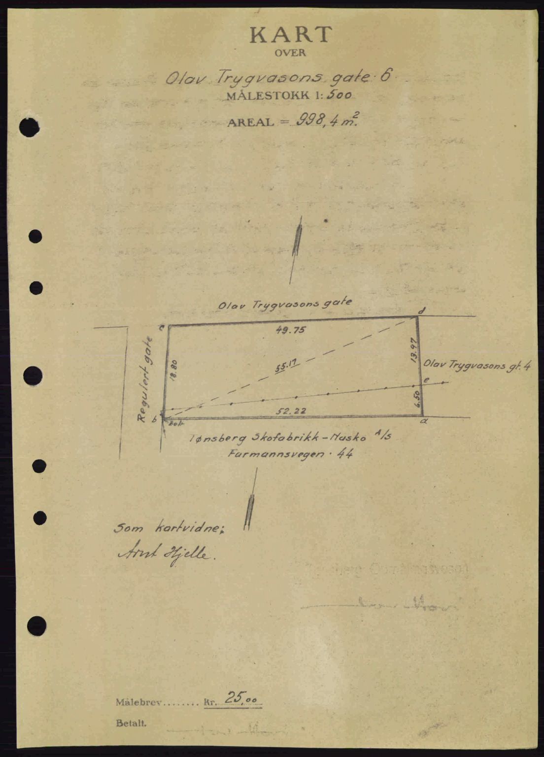 Tønsberg sorenskriveri, AV/SAKO-A-130/G/Ga/Gaa/L0013: Mortgage book no. A13, 1943-1943, Diary no: : 2005/1943