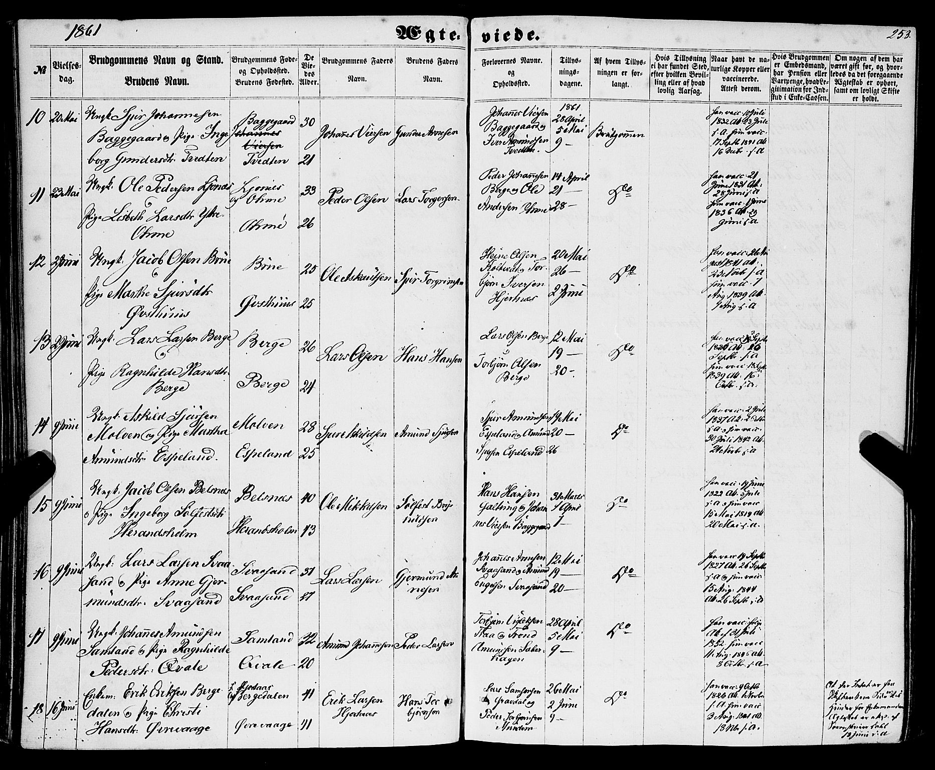 Strandebarm sokneprestembete, AV/SAB-A-78401/H/Haa: Parish register (official) no. A 8, 1858-1872, p. 253