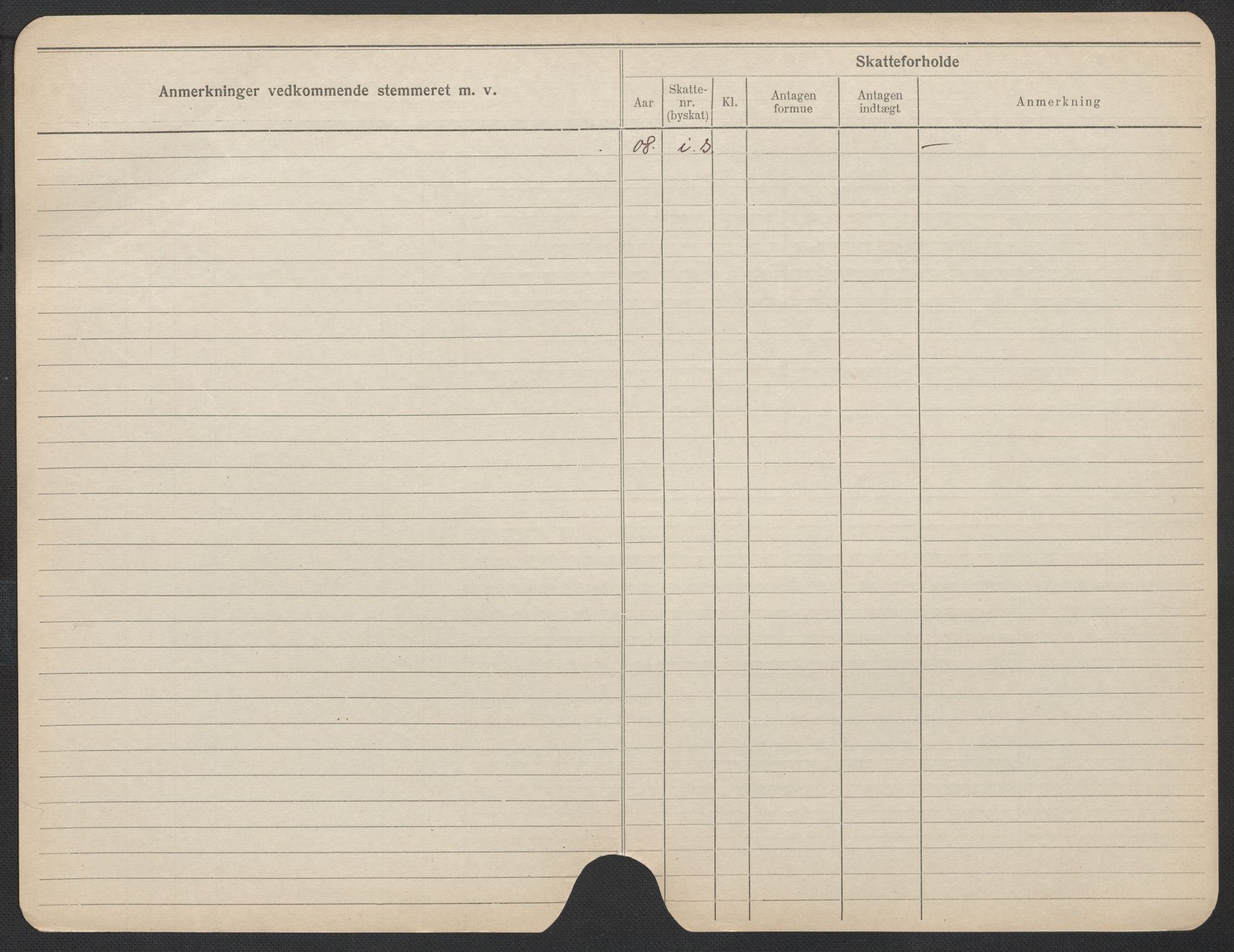 Oslo folkeregister, Registerkort, AV/SAO-A-11715/F/Fa/Fac/L0017: Kvinner, 1906-1914, p. 727b