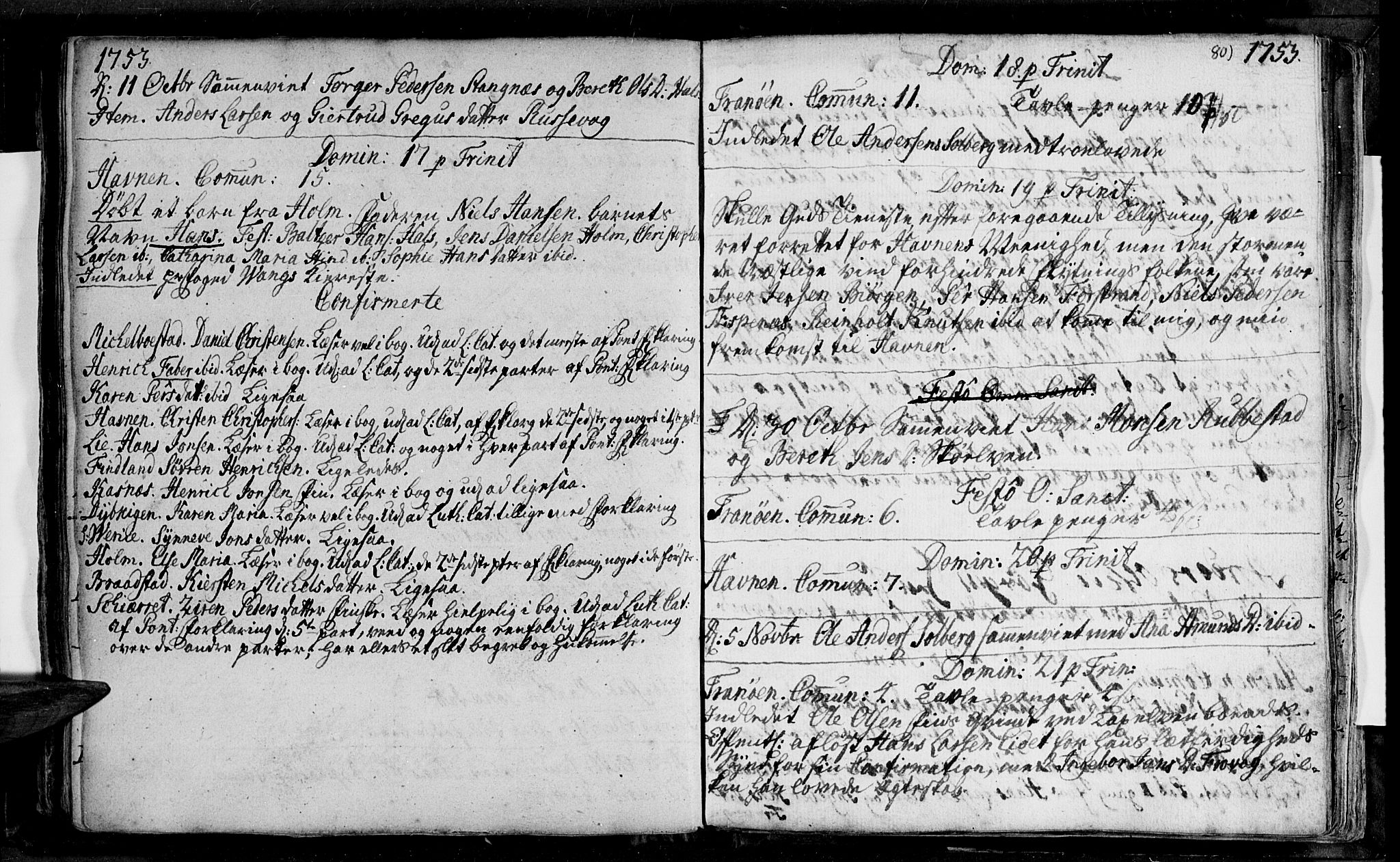 Ibestad sokneprestembete, SATØ/S-0077/H/Ha/Haa/L0001kirke: Parish register (official) no. 1, 1744-1757, p. 80