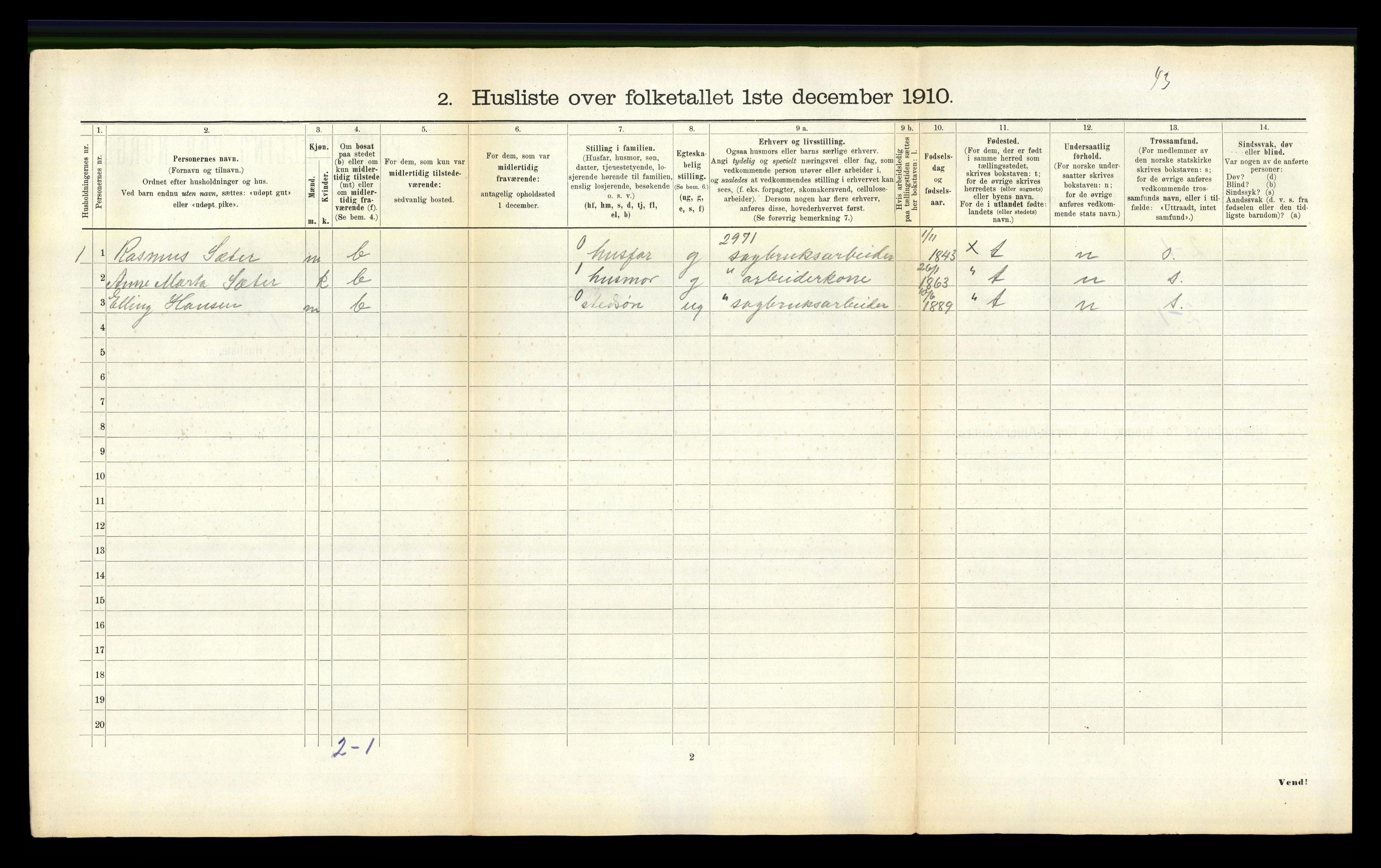 RA, 1910 census for Geitastrand, 1910, p. 35