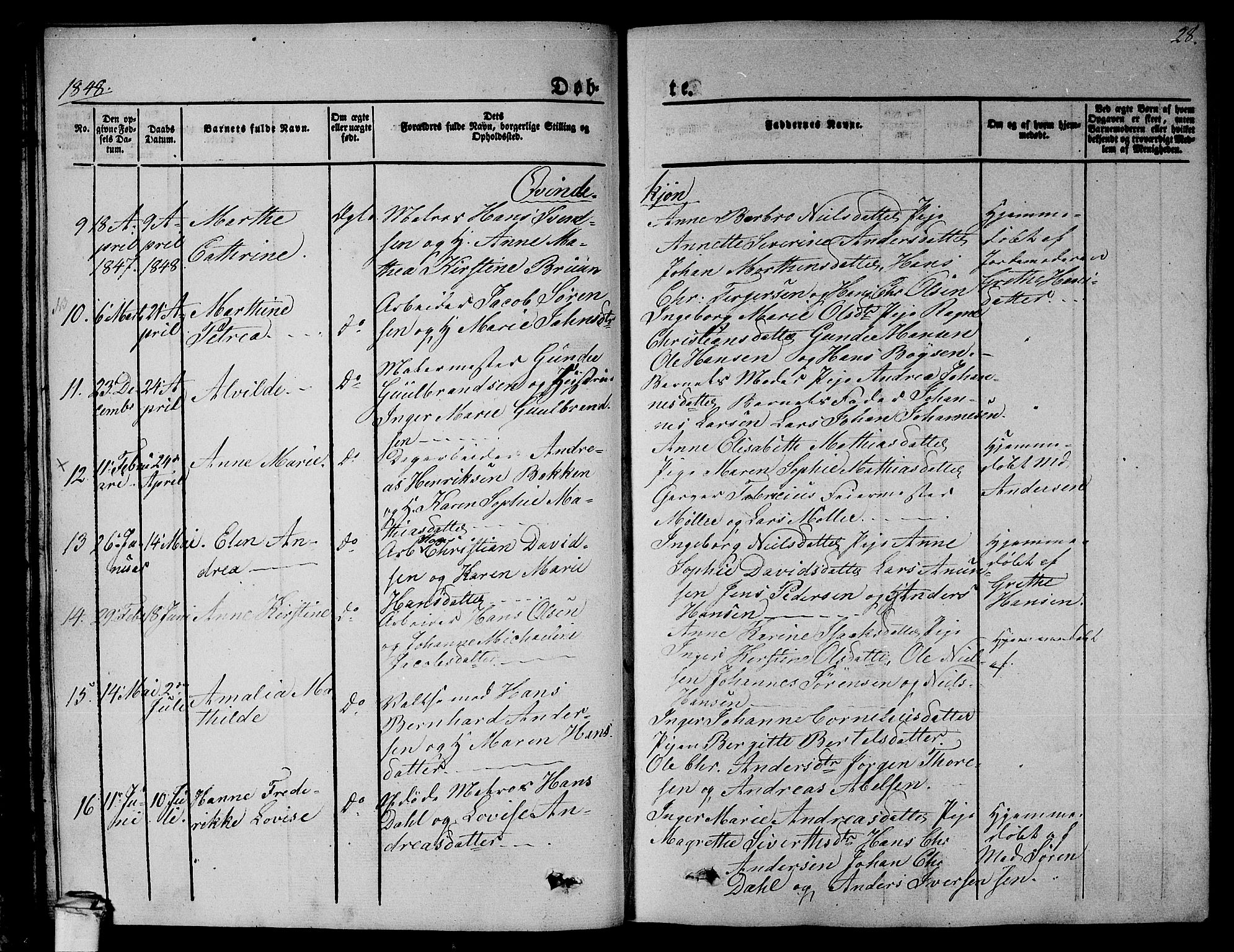 Larvik kirkebøker, SAKO/A-352/G/Gb/L0002: Parish register (copy) no. II 2, 1843-1866, p. 28