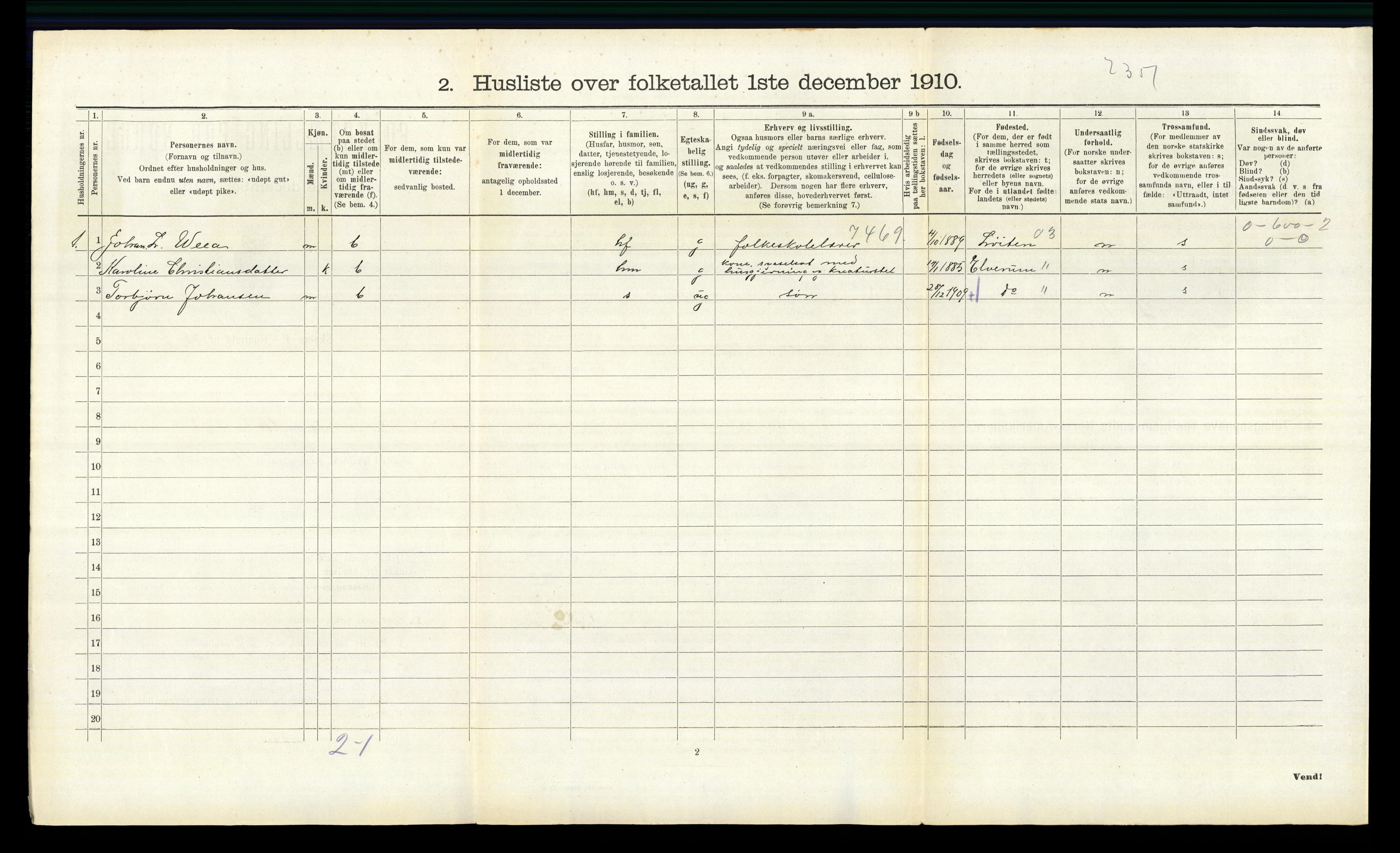 RA, 1910 census for Romedal, 1910, p. 1552