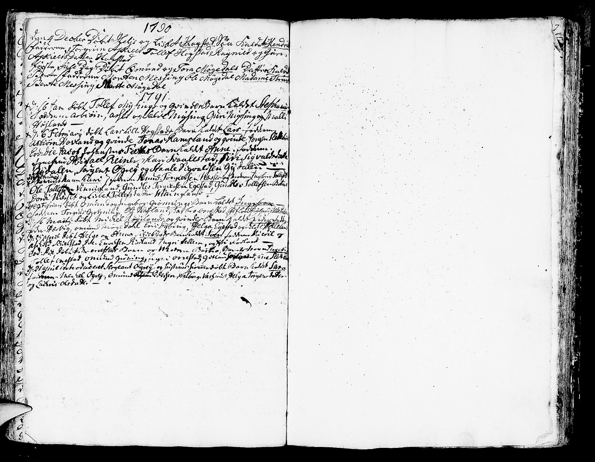 Helleland sokneprestkontor, AV/SAST-A-101810: Parish register (official) no. A 2 /1, 1762-1791