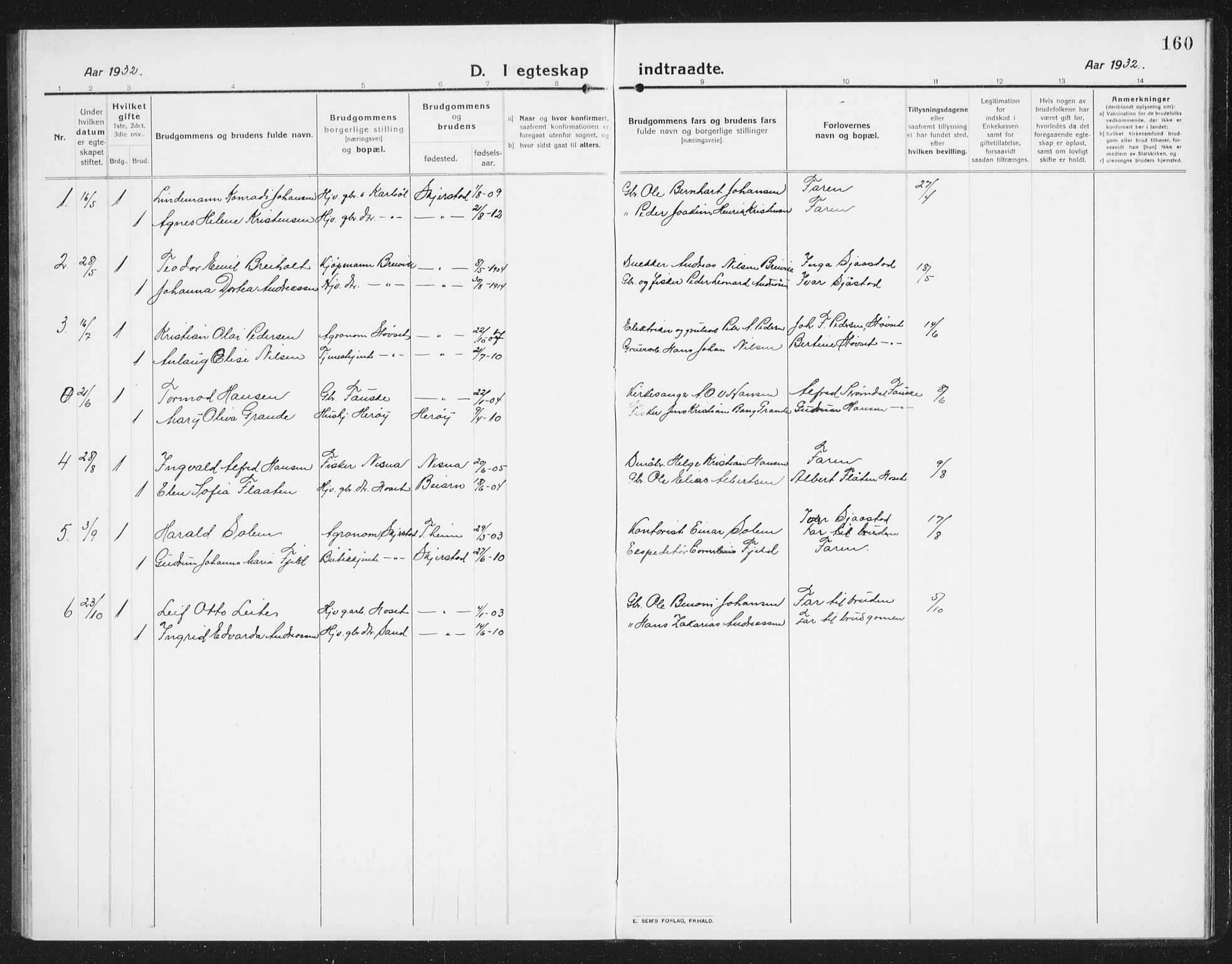 Ministerialprotokoller, klokkerbøker og fødselsregistre - Nordland, SAT/A-1459/852/L0757: Parish register (copy) no. 852C08, 1916-1934, p. 160