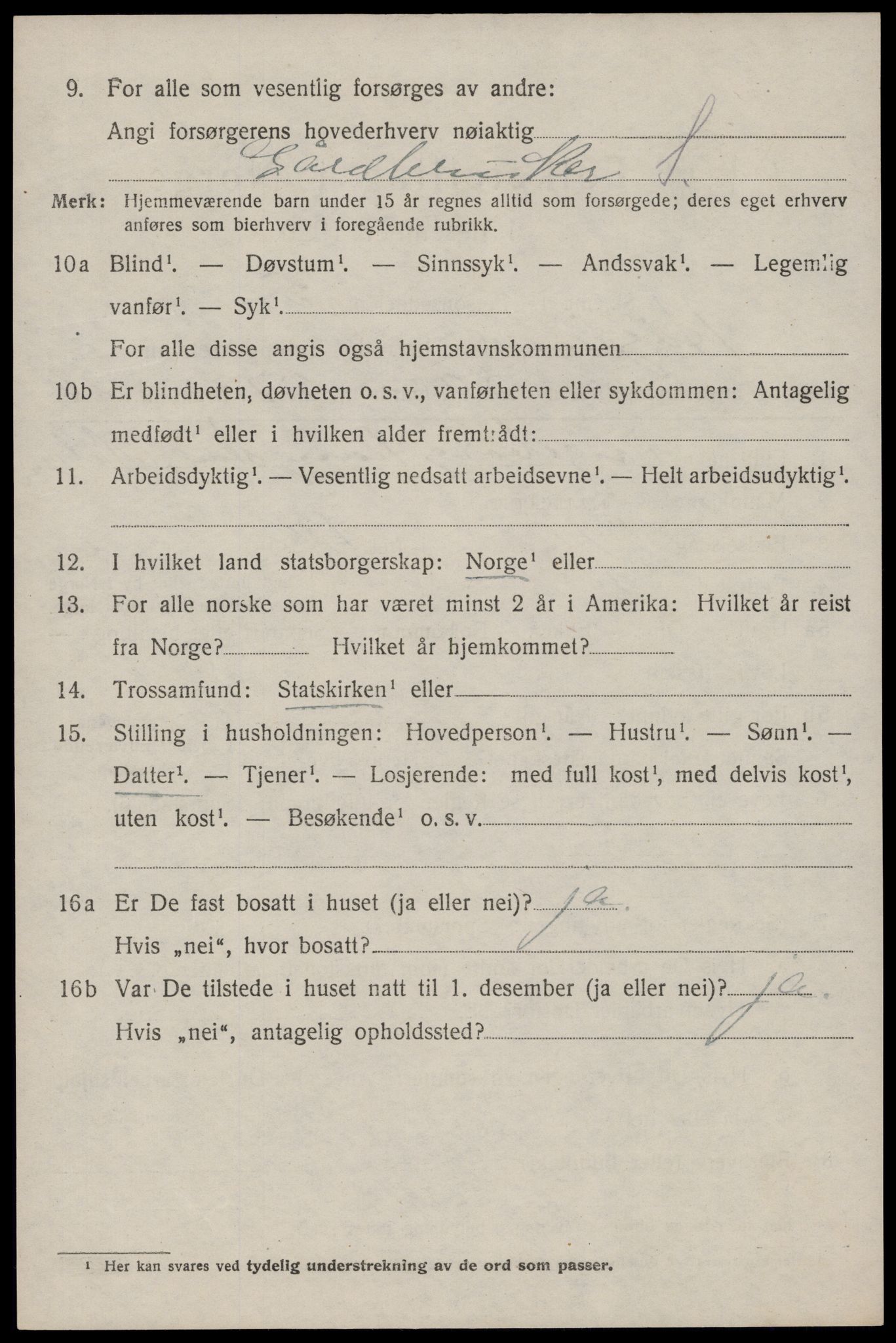 SAST, 1920 census for Høyland, 1920, p. 7817