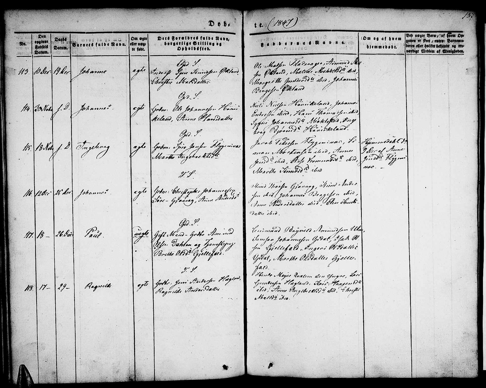 Tysnes sokneprestembete, AV/SAB-A-78601/H/Haa: Parish register (official) no. A 9, 1837-1848, p. 137