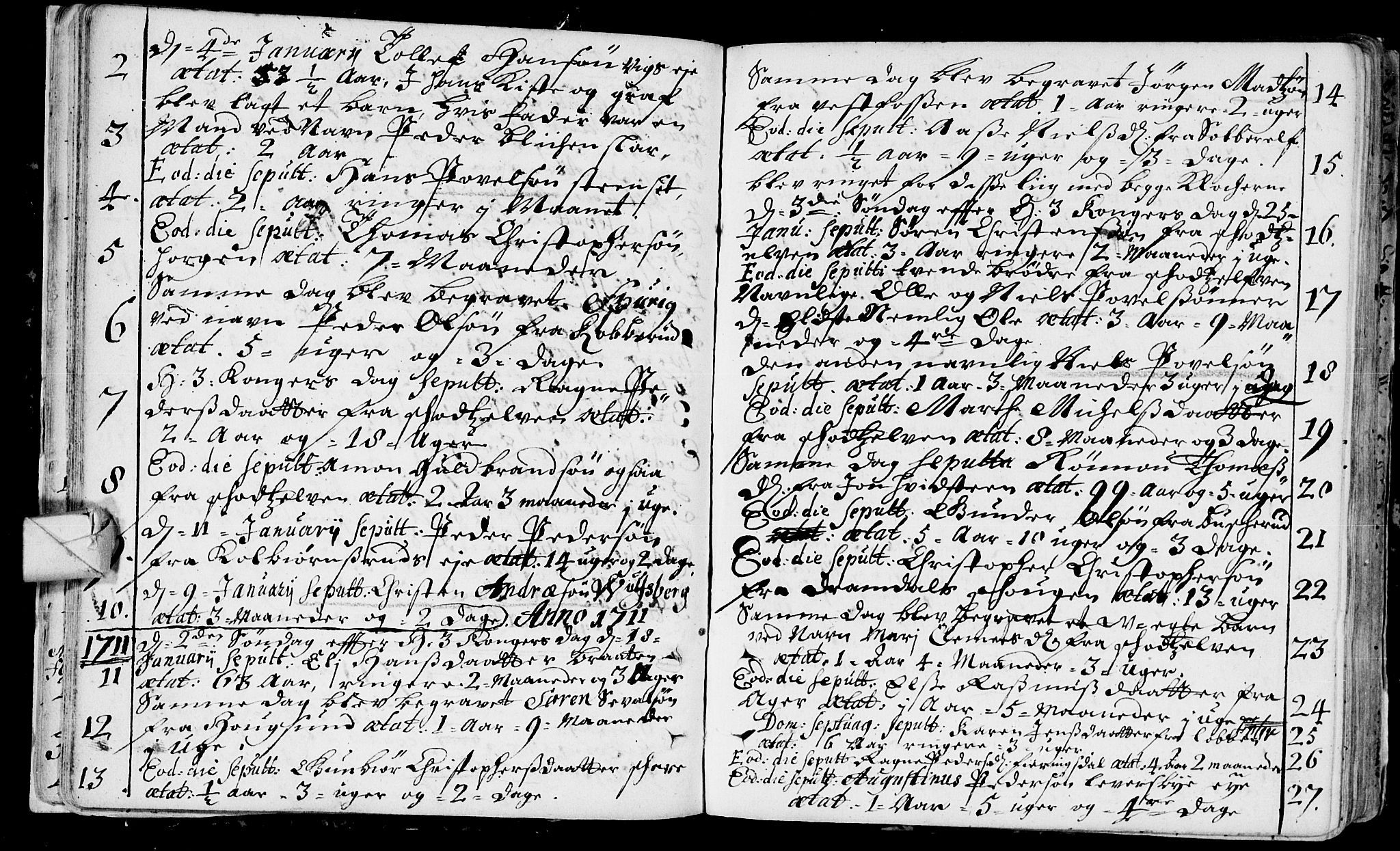 Eiker kirkebøker, AV/SAKO-A-4/F/Fa/L0006: Parish register (official) no. I 6 /1, 1705-1733