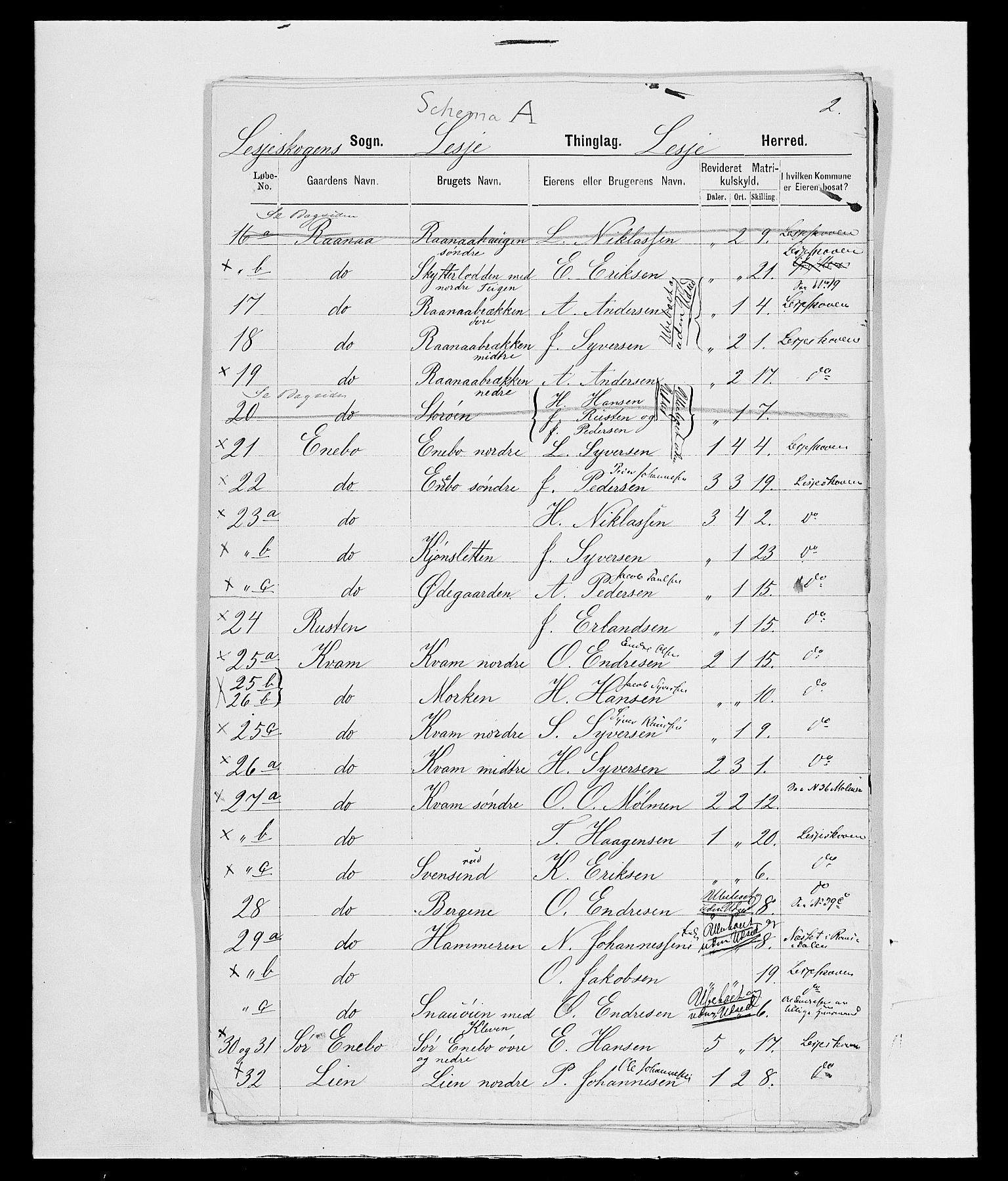 SAH, 1875 census for 0512P Lesja, 1875, p. 49