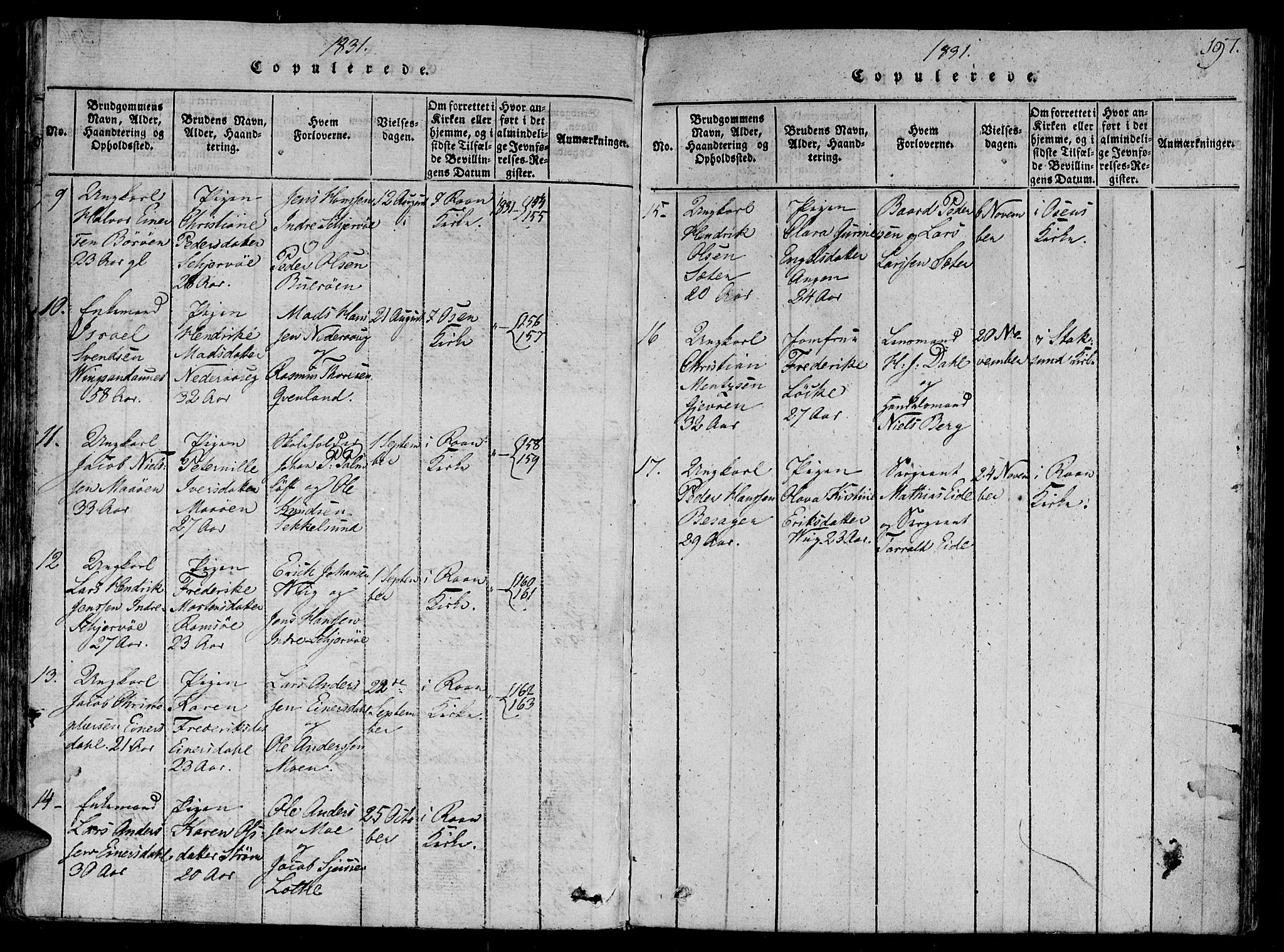 Ministerialprotokoller, klokkerbøker og fødselsregistre - Sør-Trøndelag, SAT/A-1456/657/L0702: Parish register (official) no. 657A03, 1818-1831, p. 197