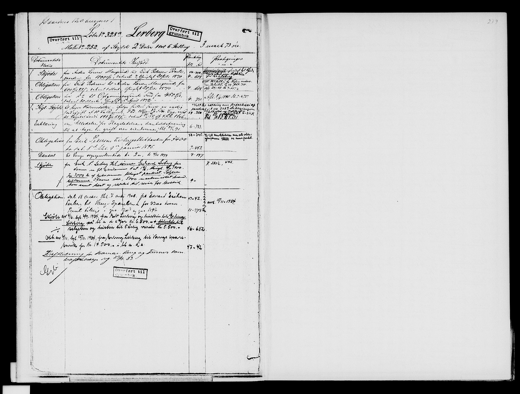 Nord-Hedmark sorenskriveri, SAH/TING-012/H/Ha/Had/Hade/L0001B: Mortgage register no. 4.1b, 1871-1940, p. 279