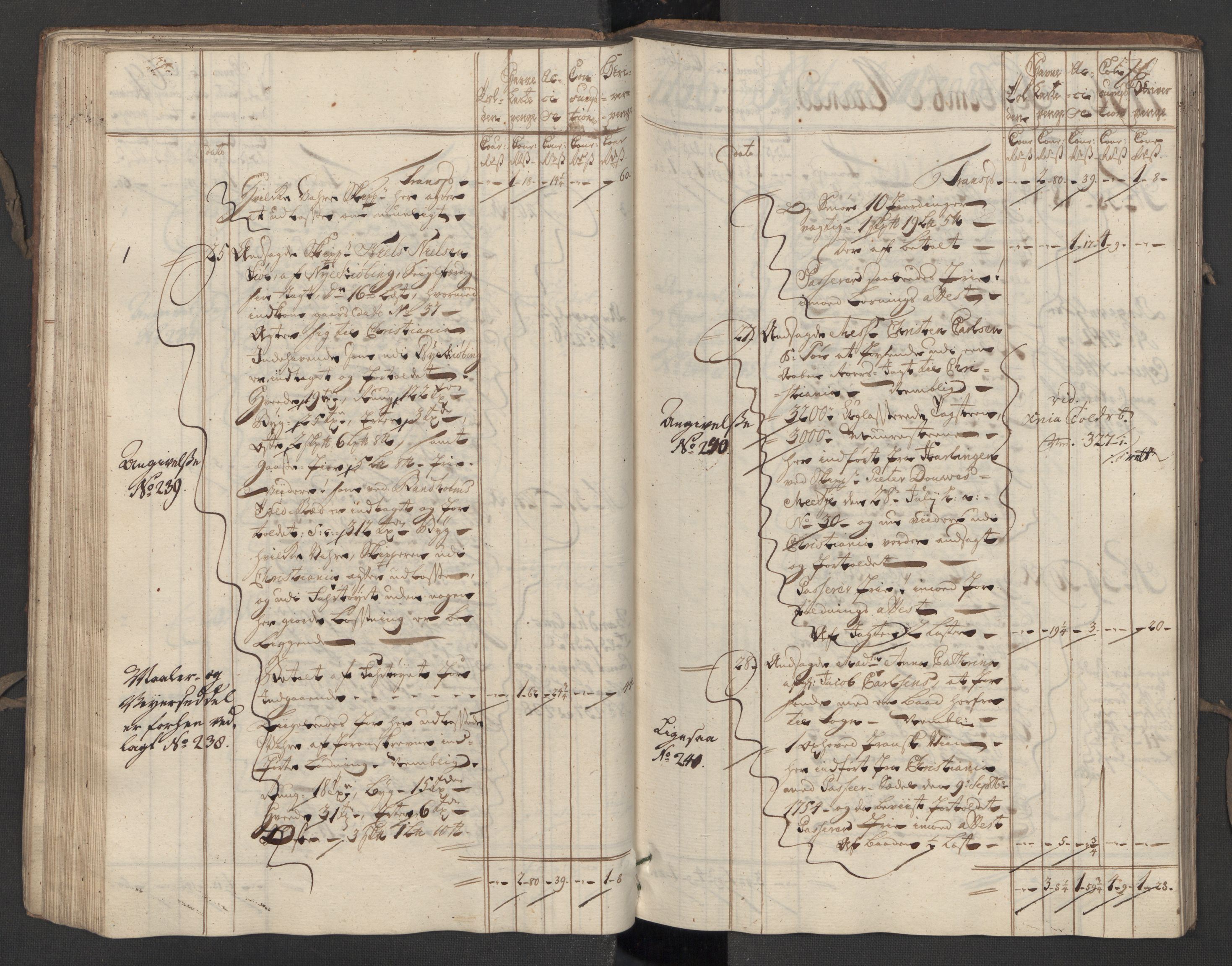 Generaltollkammeret, tollregnskaper, AV/RA-EA-5490/R07/L0016/0001: Tollregnskaper Sand / Inngående hovedtollbok, 1756, p. 69b-70a