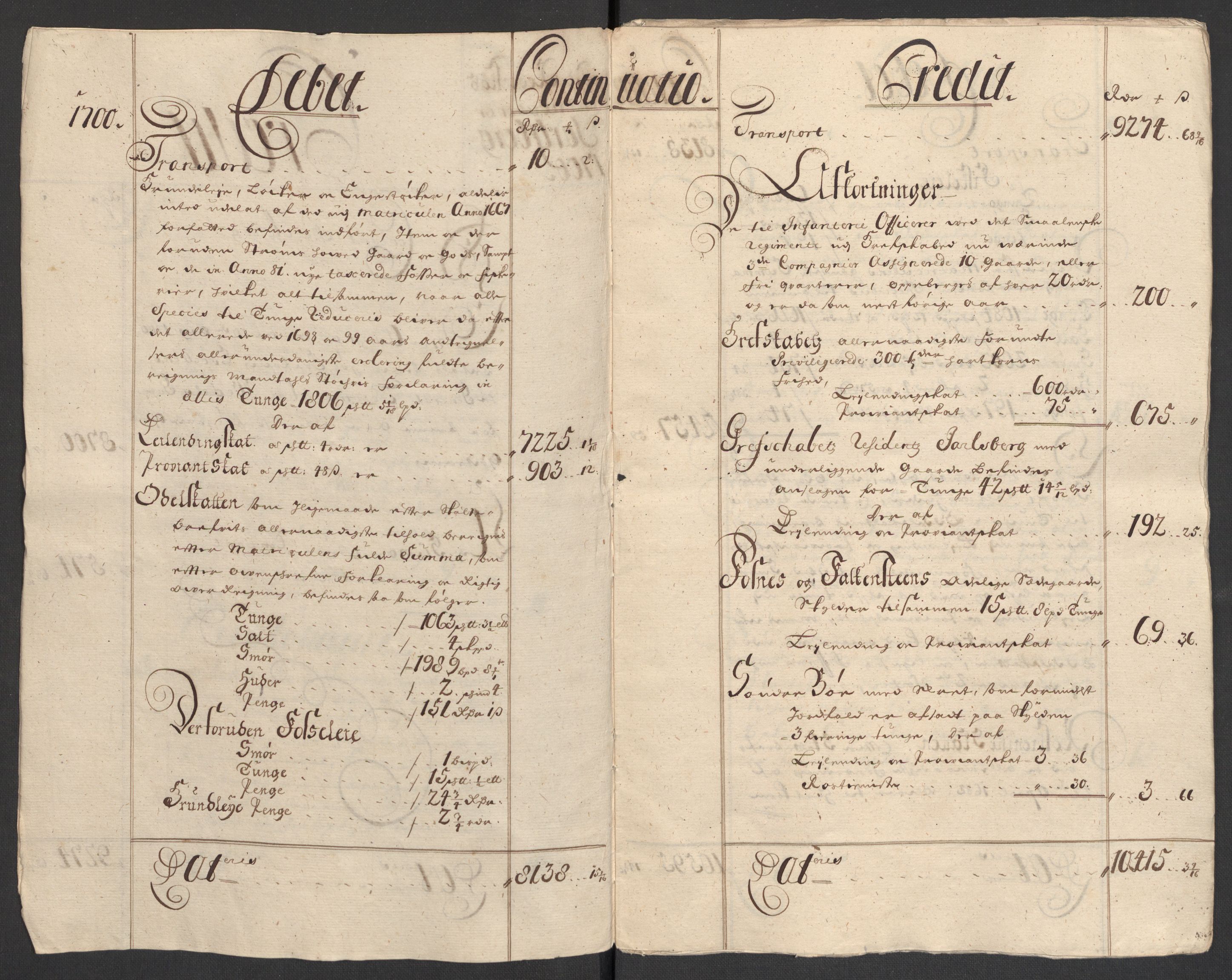 Rentekammeret inntil 1814, Reviderte regnskaper, Fogderegnskap, RA/EA-4092/R32/L1869: Fogderegnskap Jarlsberg grevskap, 1700-1701, p. 5
