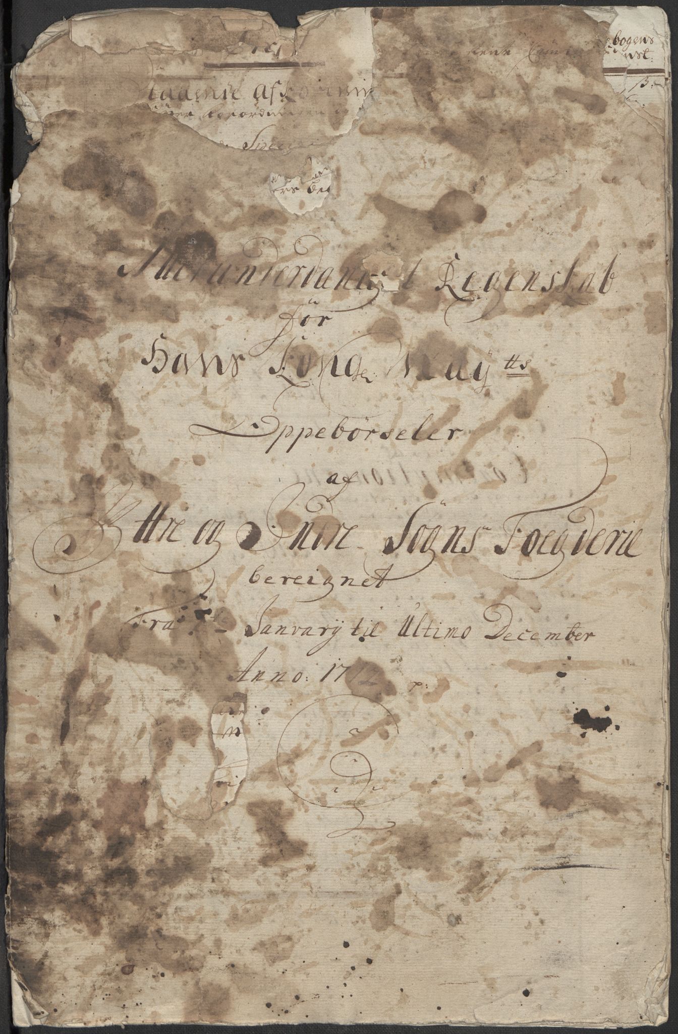 Rentekammeret inntil 1814, Reviderte regnskaper, Fogderegnskap, AV/RA-EA-4092/R52/L3318: Fogderegnskap Sogn, 1712, p. 3