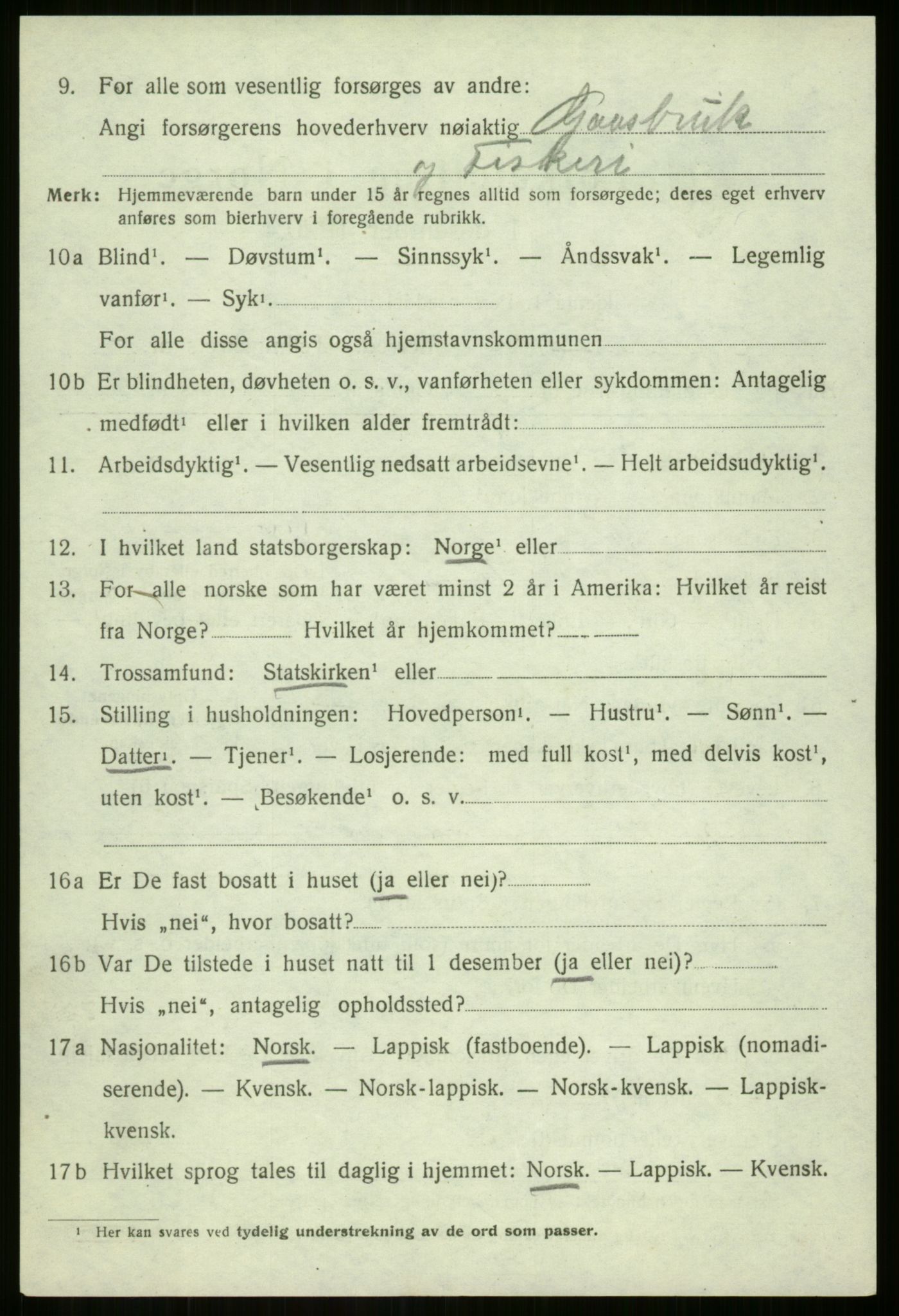 SATØ, 1920 census for Sørreisa, 1920, p. 1793