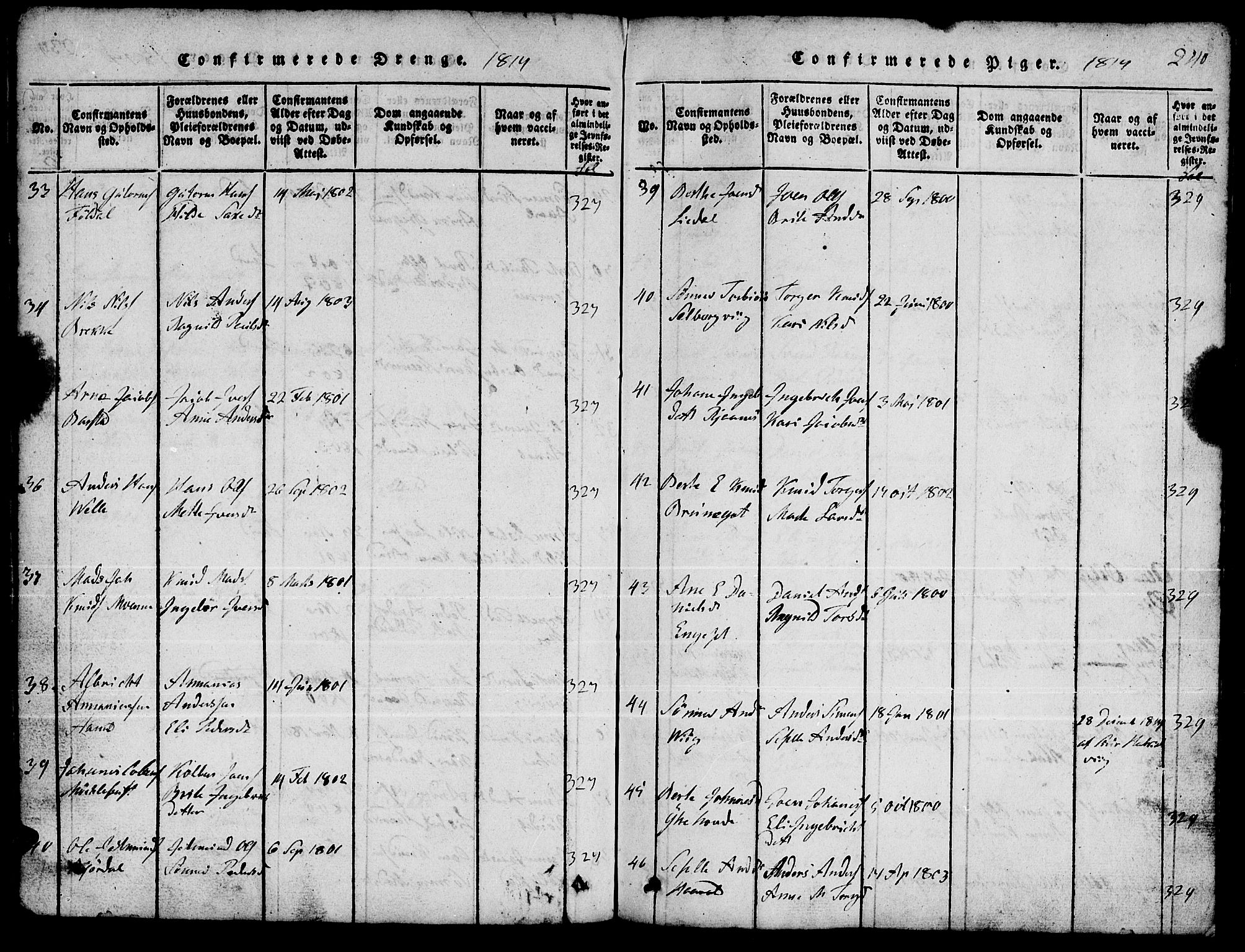 Ministerialprotokoller, klokkerbøker og fødselsregistre - Møre og Romsdal, AV/SAT-A-1454/511/L0155: Parish register (copy) no. 511C01, 1817-1829, p. 240