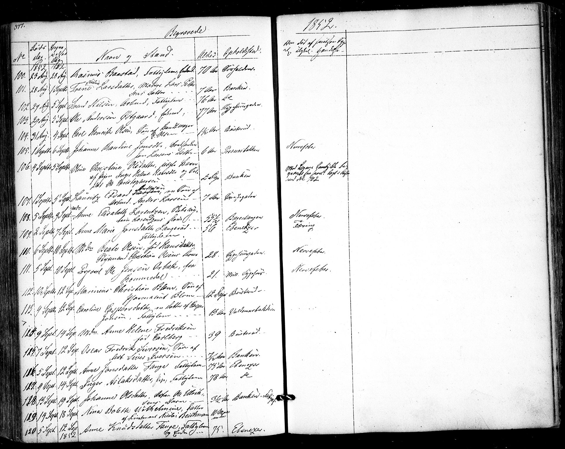 Halden prestekontor Kirkebøker, AV/SAO-A-10909/F/Fa/L0006: Parish register (official) no. I 6, 1845-1856, p. 377