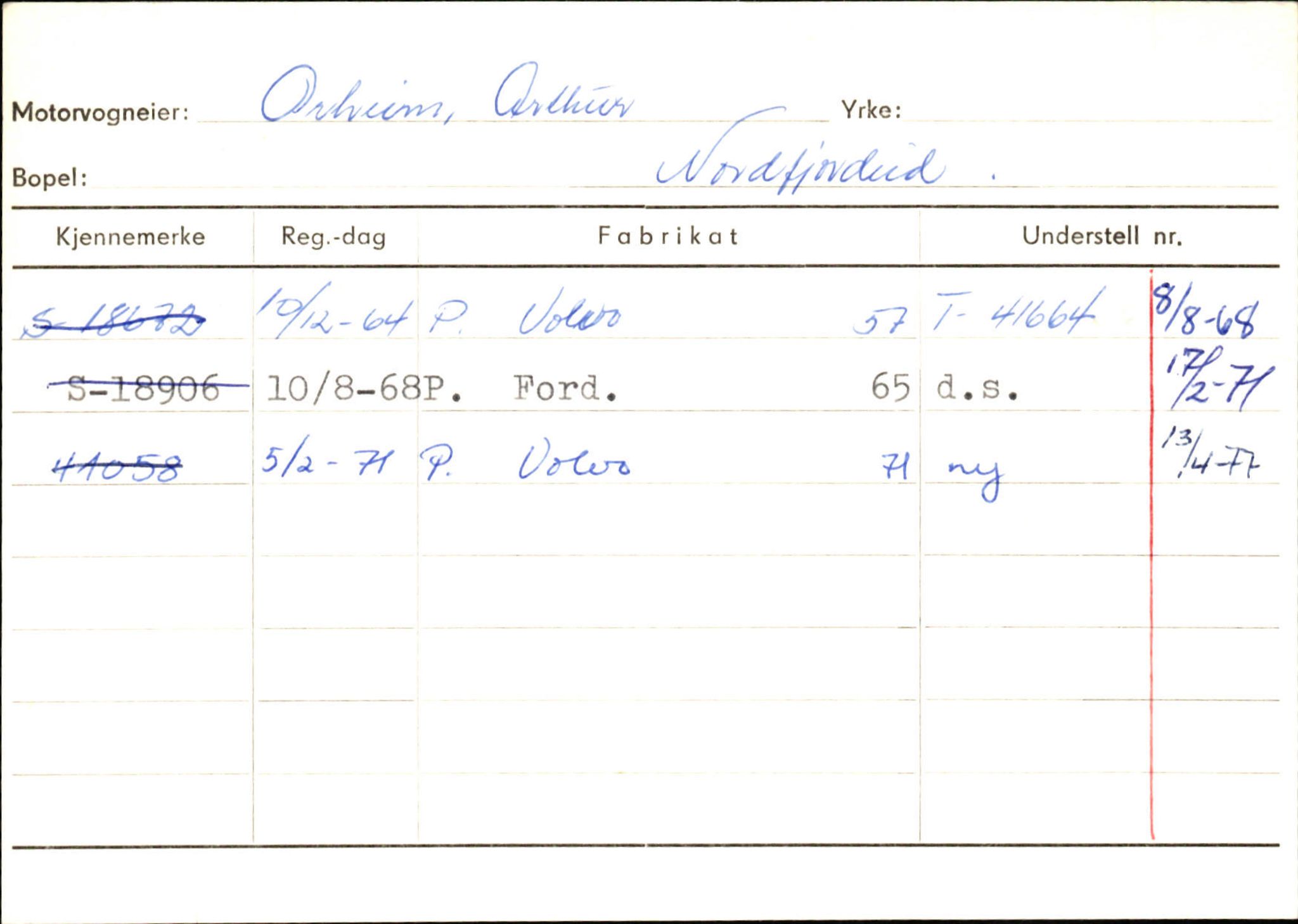 Statens vegvesen, Sogn og Fjordane vegkontor, SAB/A-5301/4/F/L0129: Eigarregistrer Eid A-S, 1945-1975, p. 2038