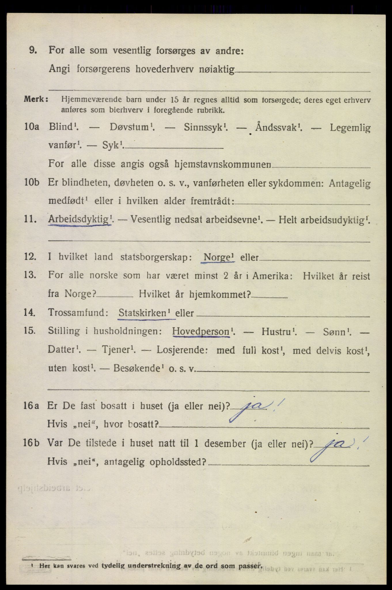 SAK, 1920 census for Holt, 1920, p. 4321