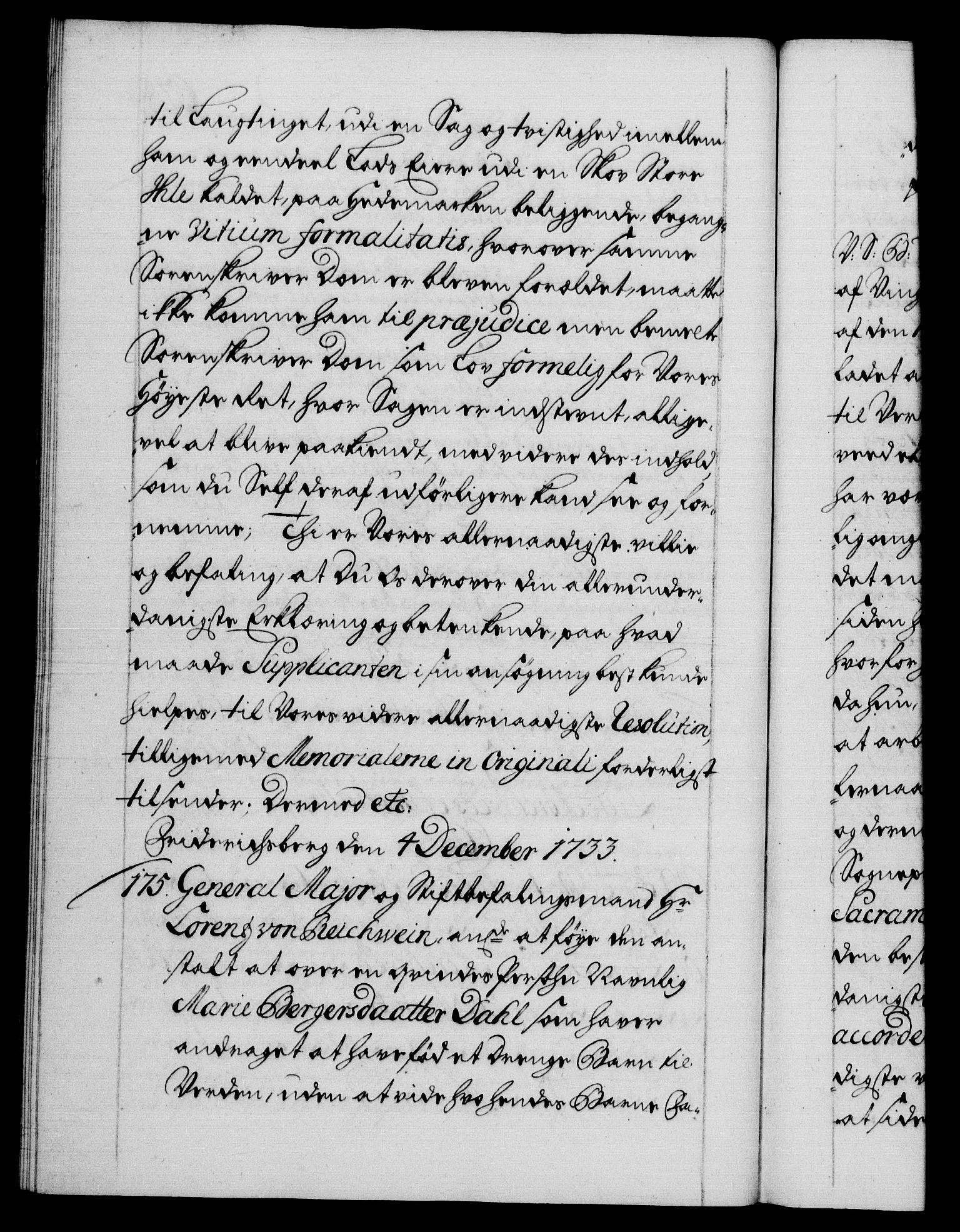 Danske Kanselli 1572-1799, RA/EA-3023/F/Fc/Fca/Fcab/L0025: Norske tegnelser, 1730-1733, p. 628b