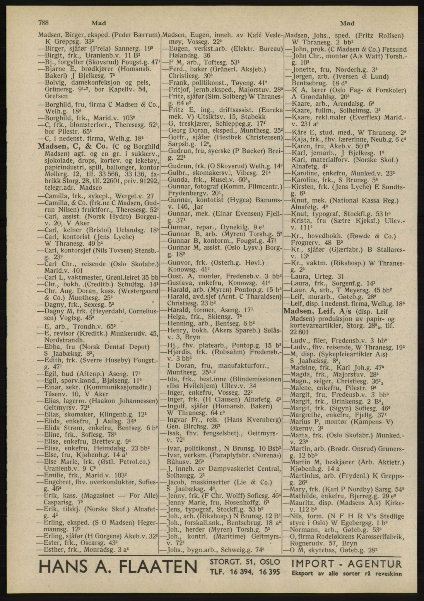 Kristiania/Oslo adressebok, PUBL/-, 1945, p. 784