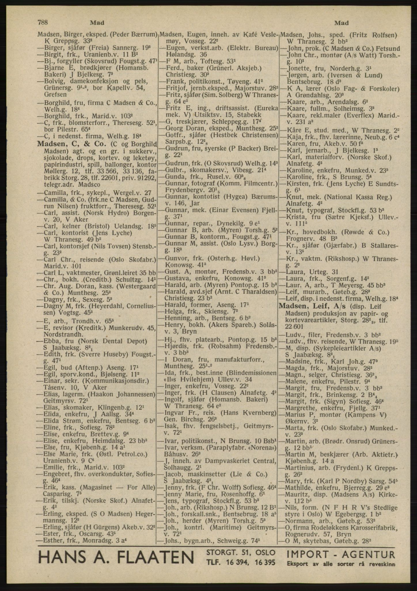 Kristiania/Oslo adressebok, PUBL/-, 1945, p. 784