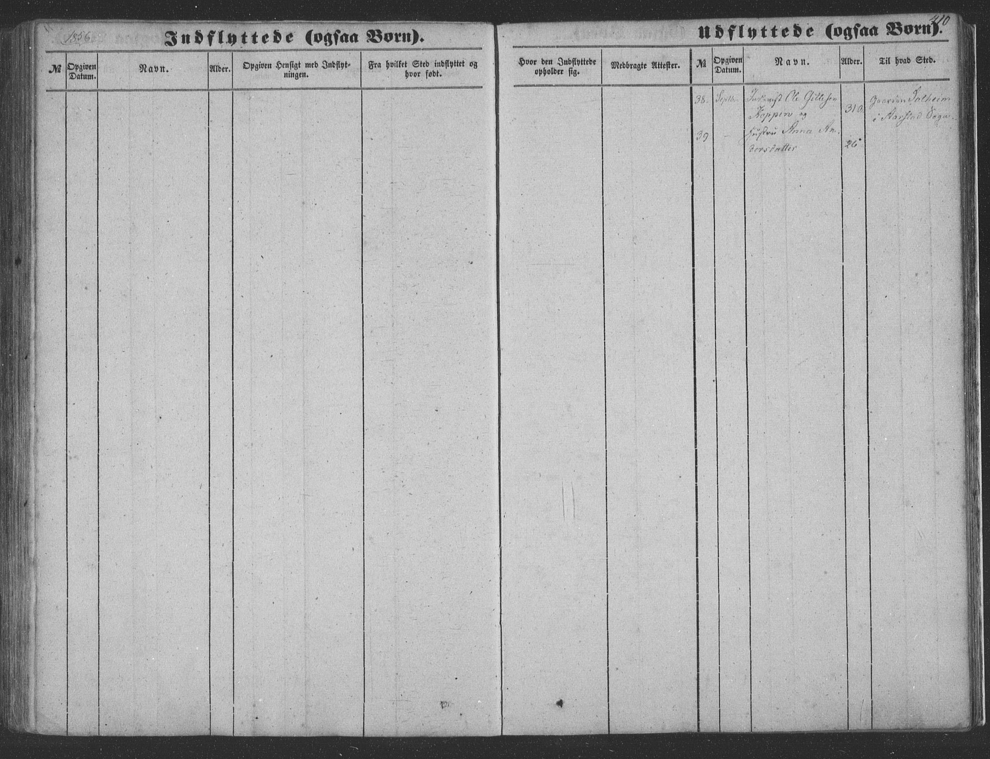 Haus sokneprestembete, SAB/A-75601/H/Haa: Parish register (official) no. A 16 II, 1848-1857, p. 410