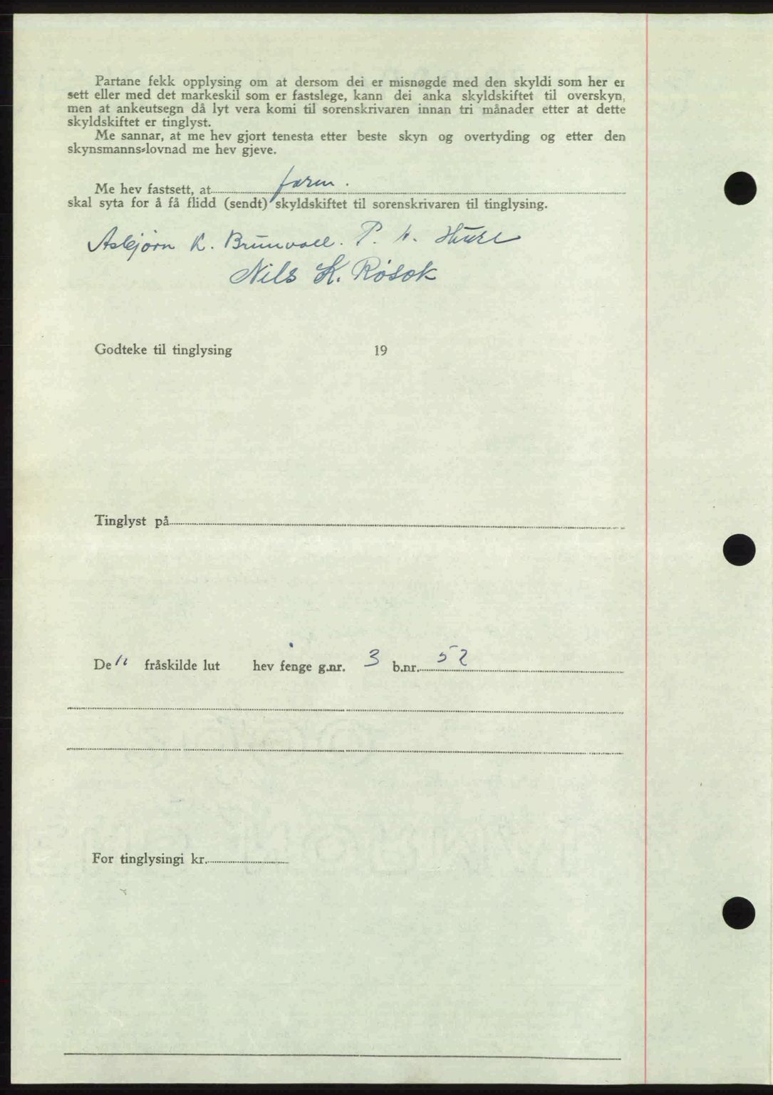 Romsdal sorenskriveri, AV/SAT-A-4149/1/2/2C: Mortgage book no. A28, 1948-1949, Diary no: : 450/1949