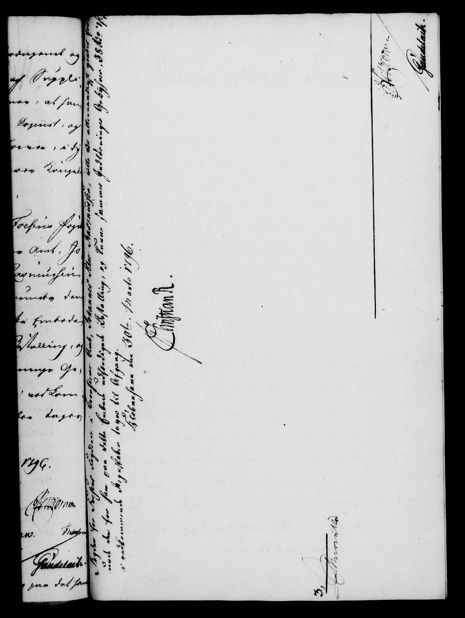 Rentekammeret, Kammerkanselliet, RA/EA-3111/G/Gf/Gfa/L0078: Norsk relasjons- og resolusjonsprotokoll (merket RK 52.78), 1796, p. 123