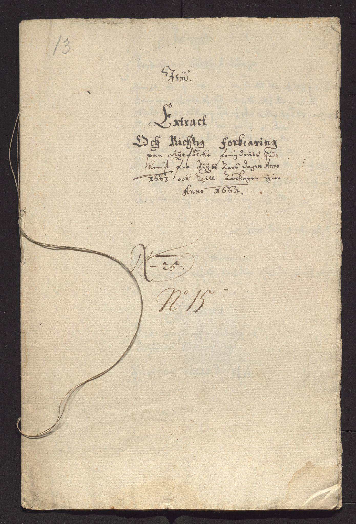 Stavanger len, AV/SAST-A-101870/Ob/L0035: Diverse, 1663-1664, p. 56