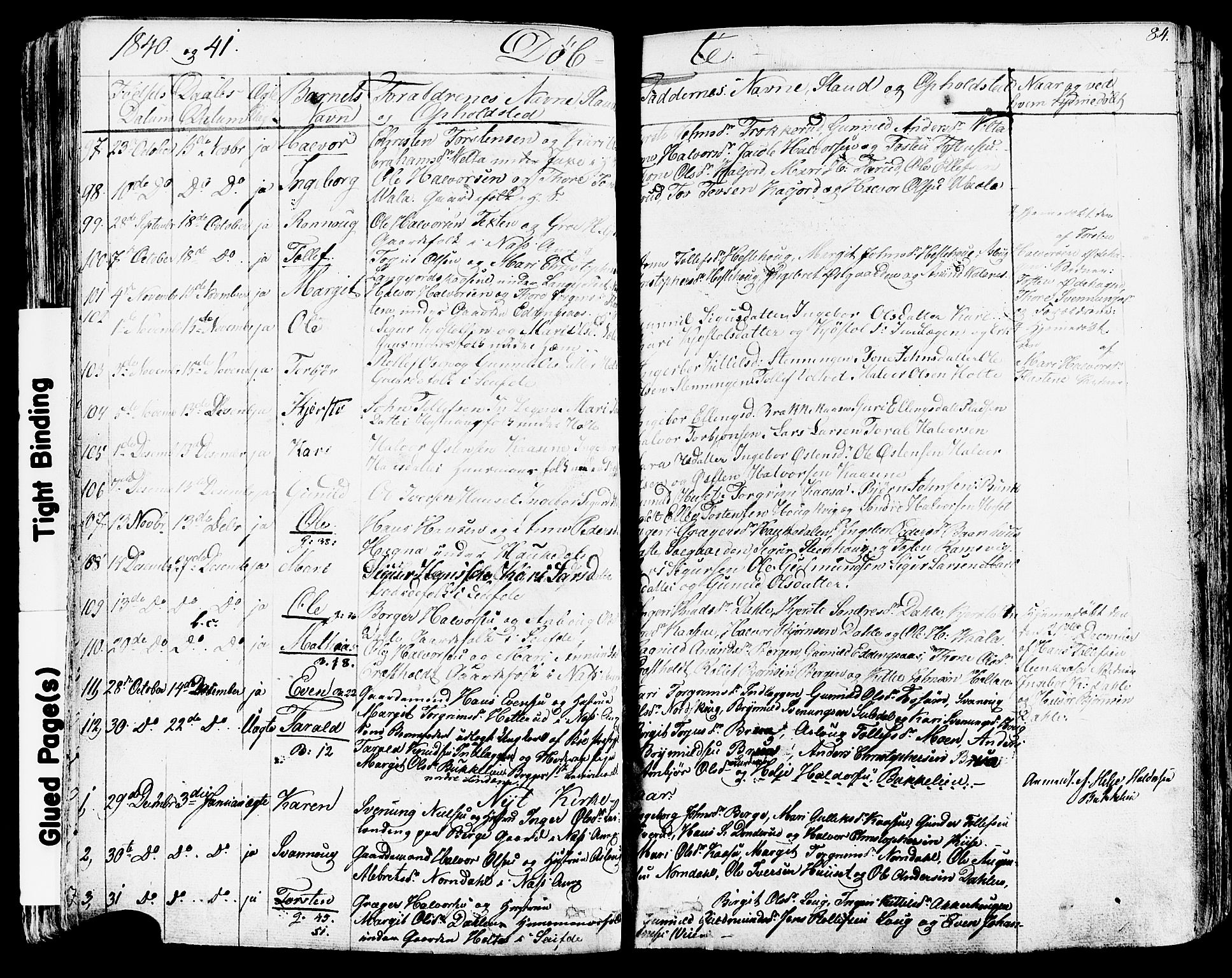 Sauherad kirkebøker, SAKO/A-298/F/Fa/L0006: Parish register (official) no. I 6, 1827-1850, p. 84