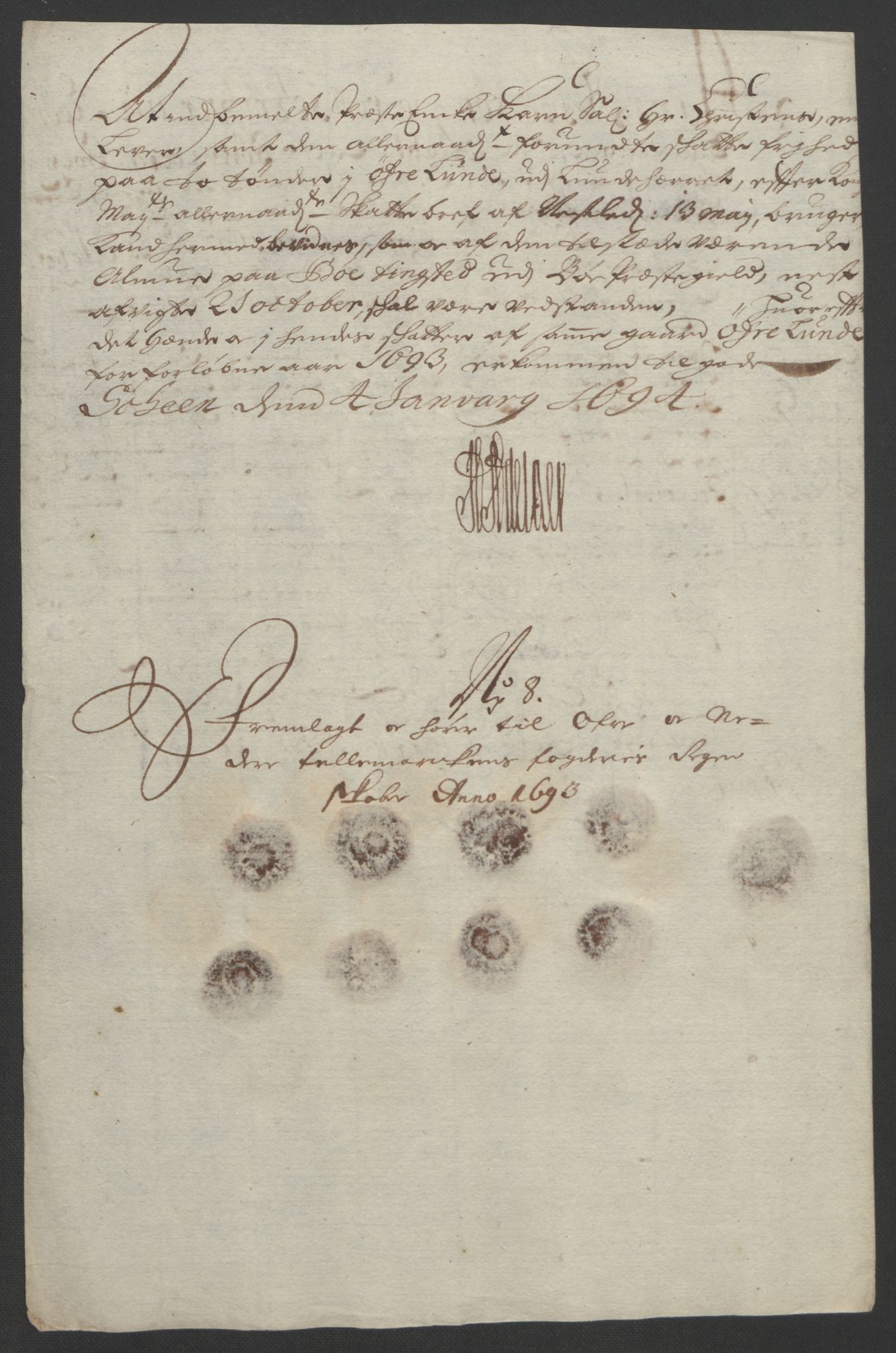 Rentekammeret inntil 1814, Reviderte regnskaper, Fogderegnskap, RA/EA-4092/R35/L2091: Fogderegnskap Øvre og Nedre Telemark, 1690-1693, p. 322