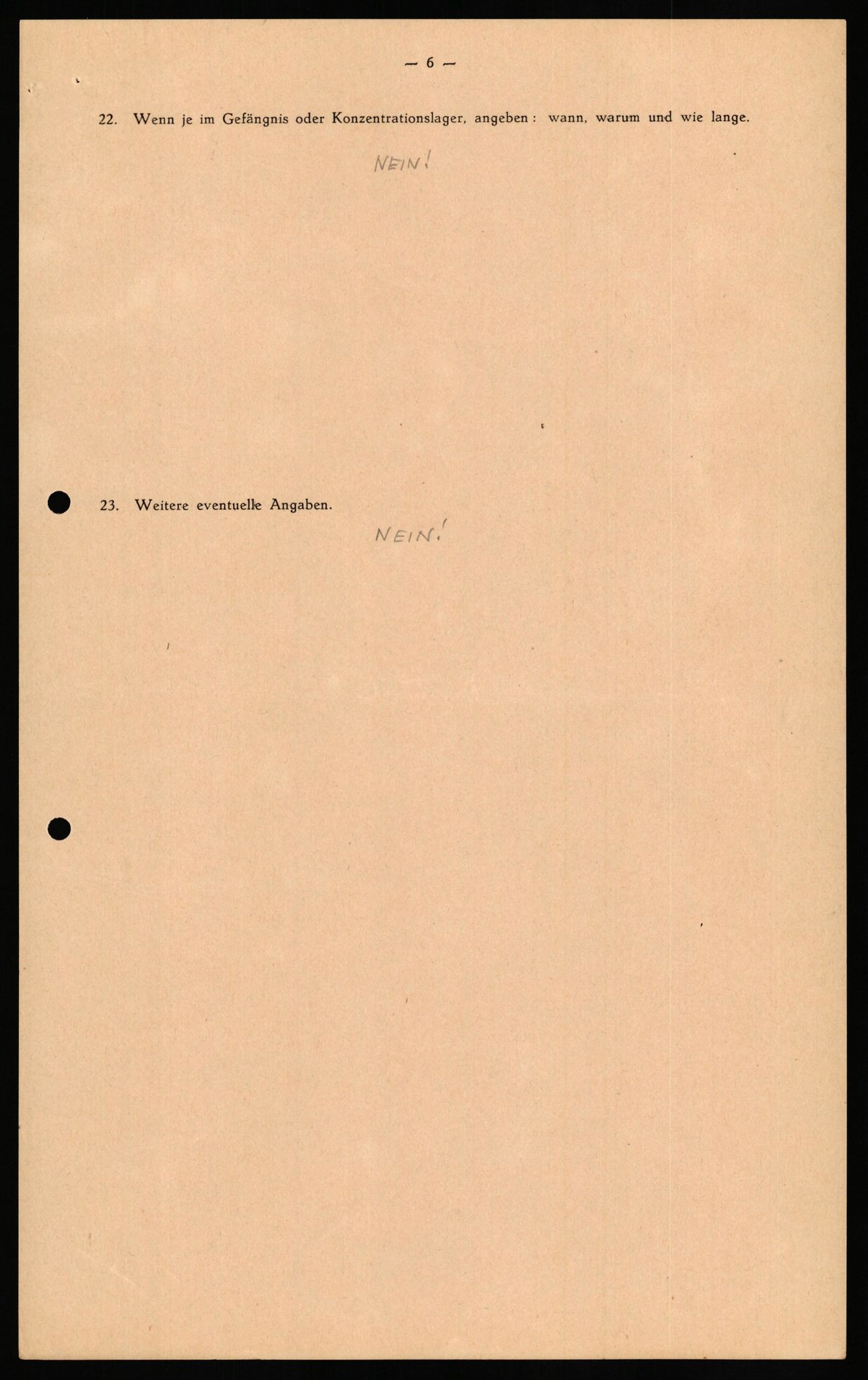 Forsvaret, Forsvarets overkommando II, AV/RA-RAFA-3915/D/Db/L0026: CI Questionaires. Tyske okkupasjonsstyrker i Norge. Tyskere., 1945-1946, p. 269