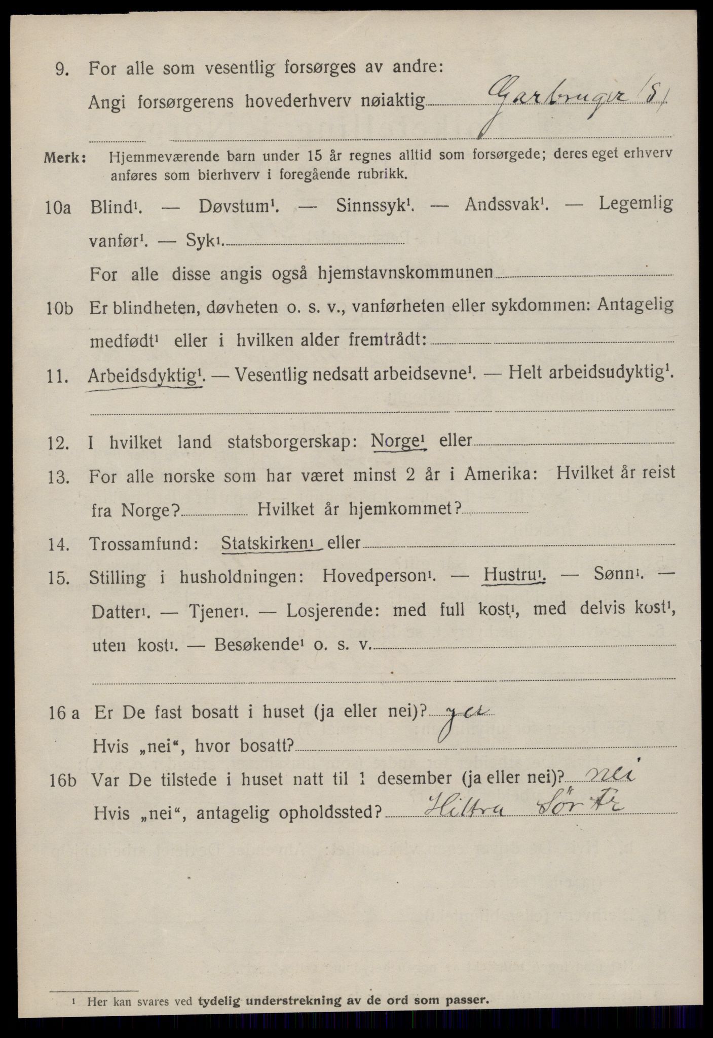 SAT, 1920 census for Stemshaug, 1920, p. 327