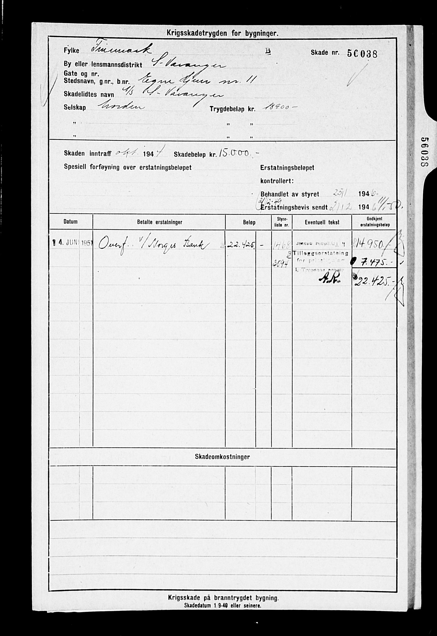 Krigsskadetrygdene for bygninger og løsøre, AV/RA-S-1548/V/L0014: --, 1940-1945, p. 106